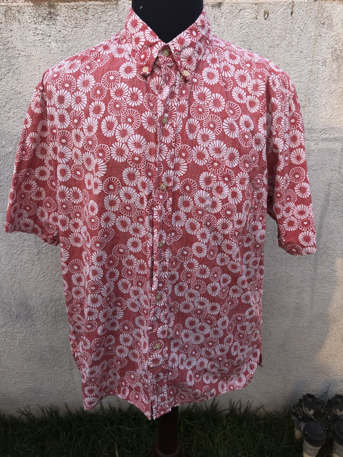 Reyn Spooner PreOwned Reyn Spooner Classic Hawaiian Print Red Men's XL Size US XL / EU 56 / 4 - 1 Thumbnail