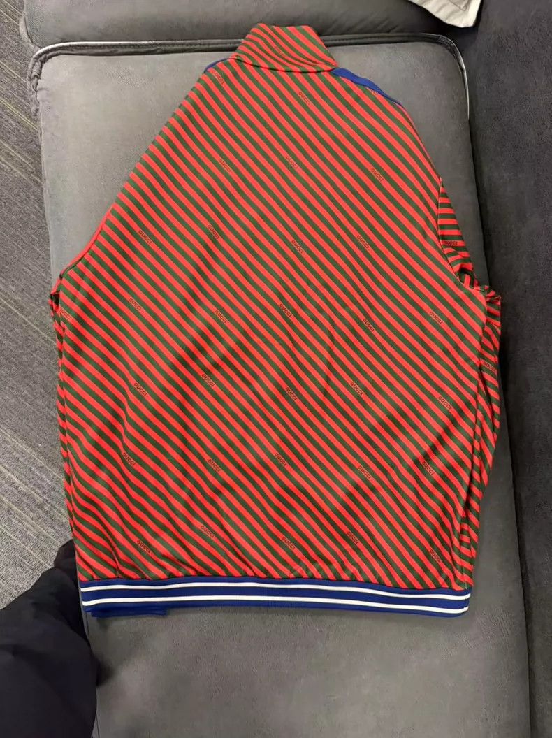 Gucci Gucci Striped full-printed logo jacket Size US M / EU 48-50 / 2 - 2 Thumbnail