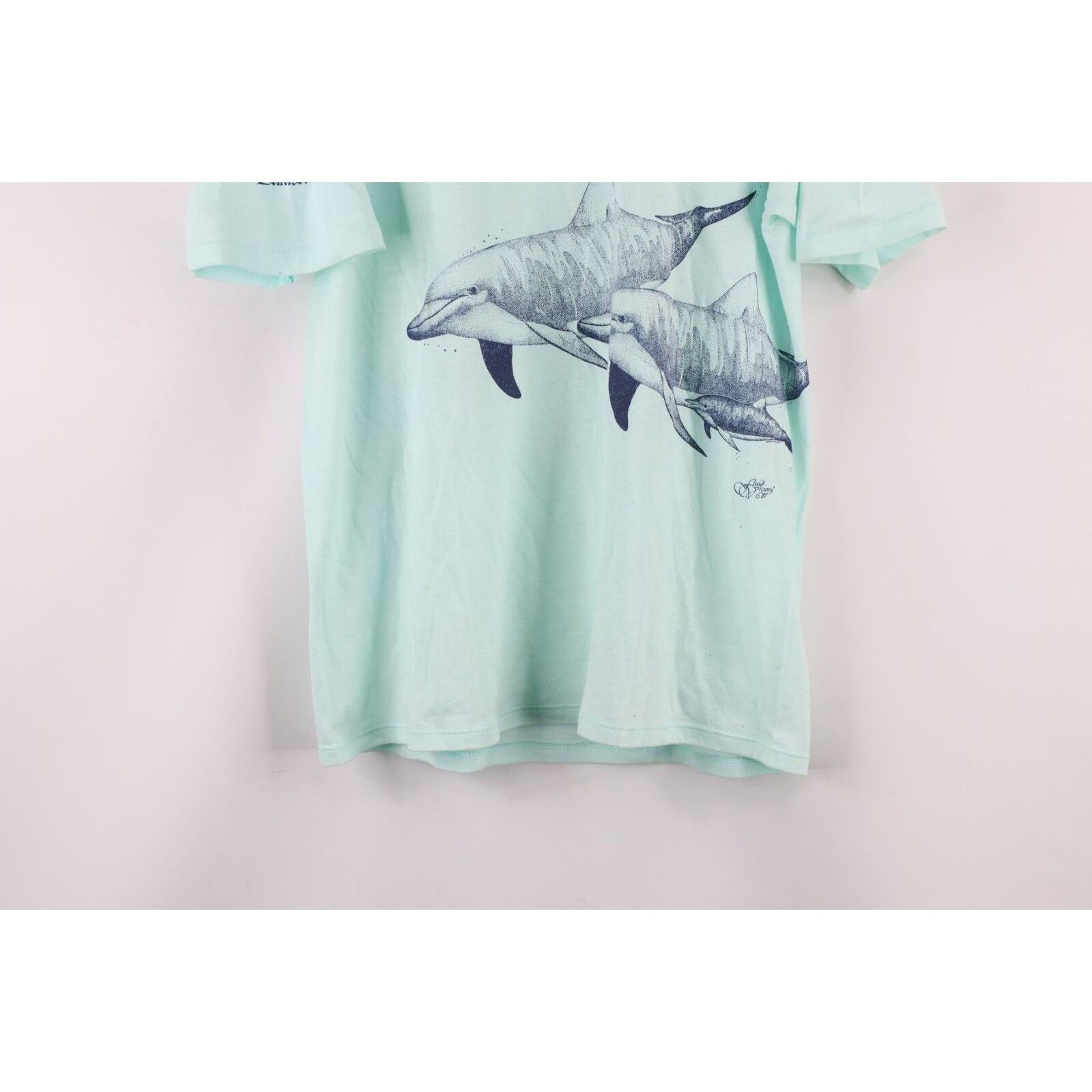 Vintage Vintage 80s Streetwear Spell Out Florida Dolphins T-Shirt Size L / US 10 / IT 46 - 3 Thumbnail