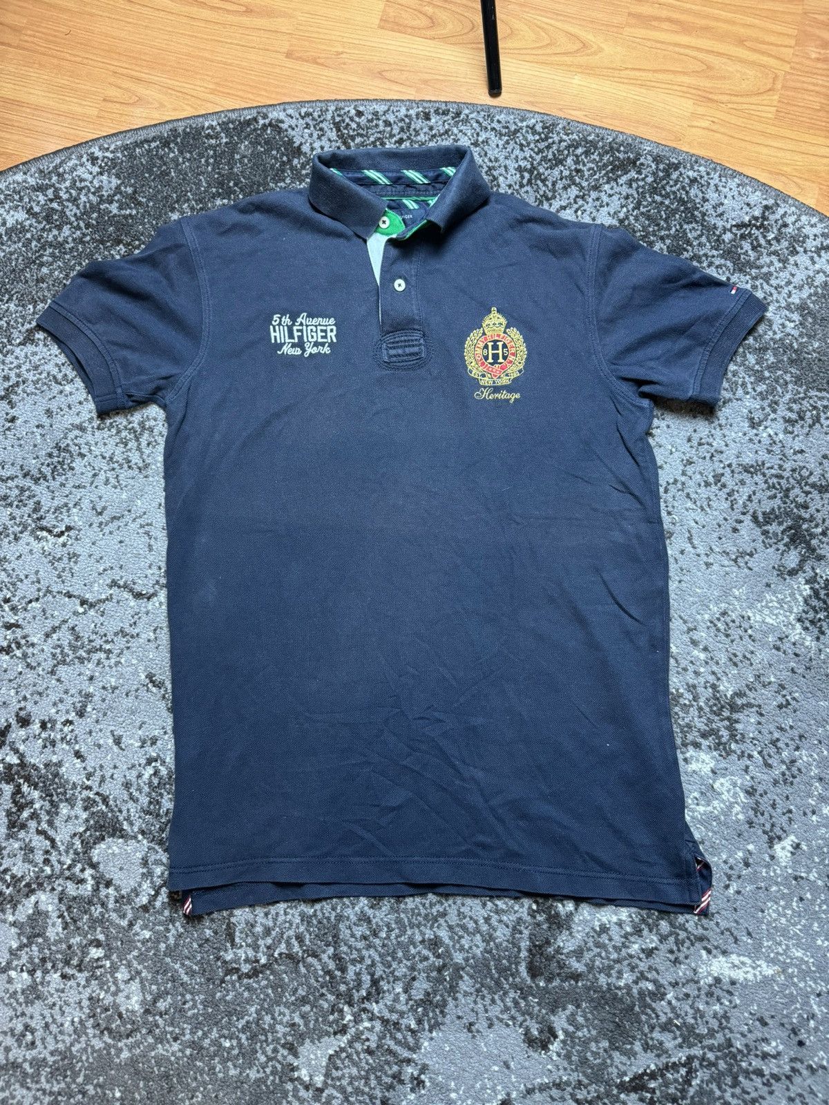 Tommy Hilfiger × Vintage Vintage Y2K Tommy Hilfiger Embroidered Coat Of Arms RL Polo Size US S / EU 44-46 / 1 - 1 Thumbnail