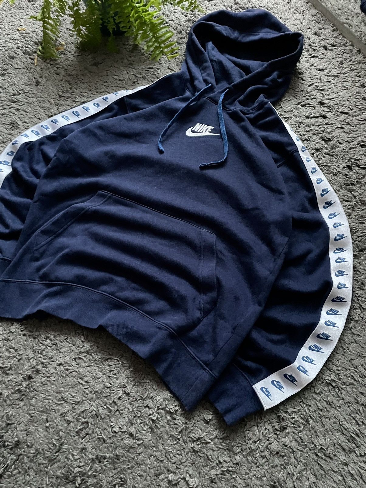 Nike × Vintage 00s Nike Hoodie Streetwear Center Logo Drill Swoosh Vintage Size US S / EU 44-46 / 1 - 5 Thumbnail