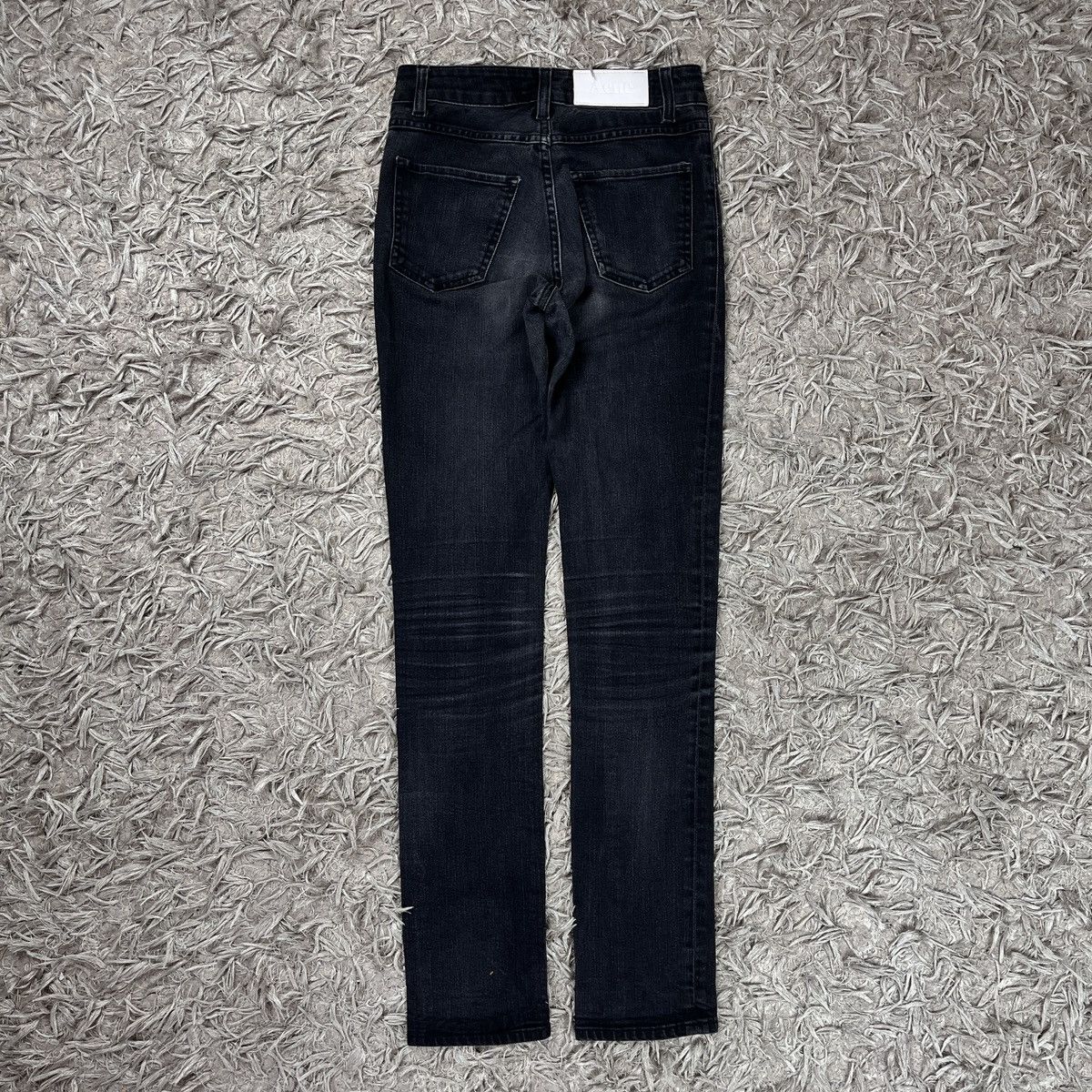 Acne Studios Skinny Black Faded Jeans Acne Studios Avant Garde 90s Y2k Size 24" / US 00 / IT 34 - 1 Thumbnail