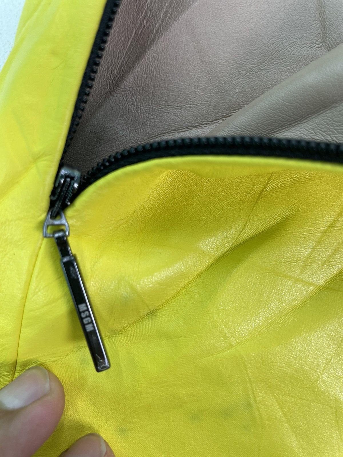 MSGM Rare MSGM mini skirt pocket neon yellow Size 27" / US 4 / IT 40 - 2 Thumbnail