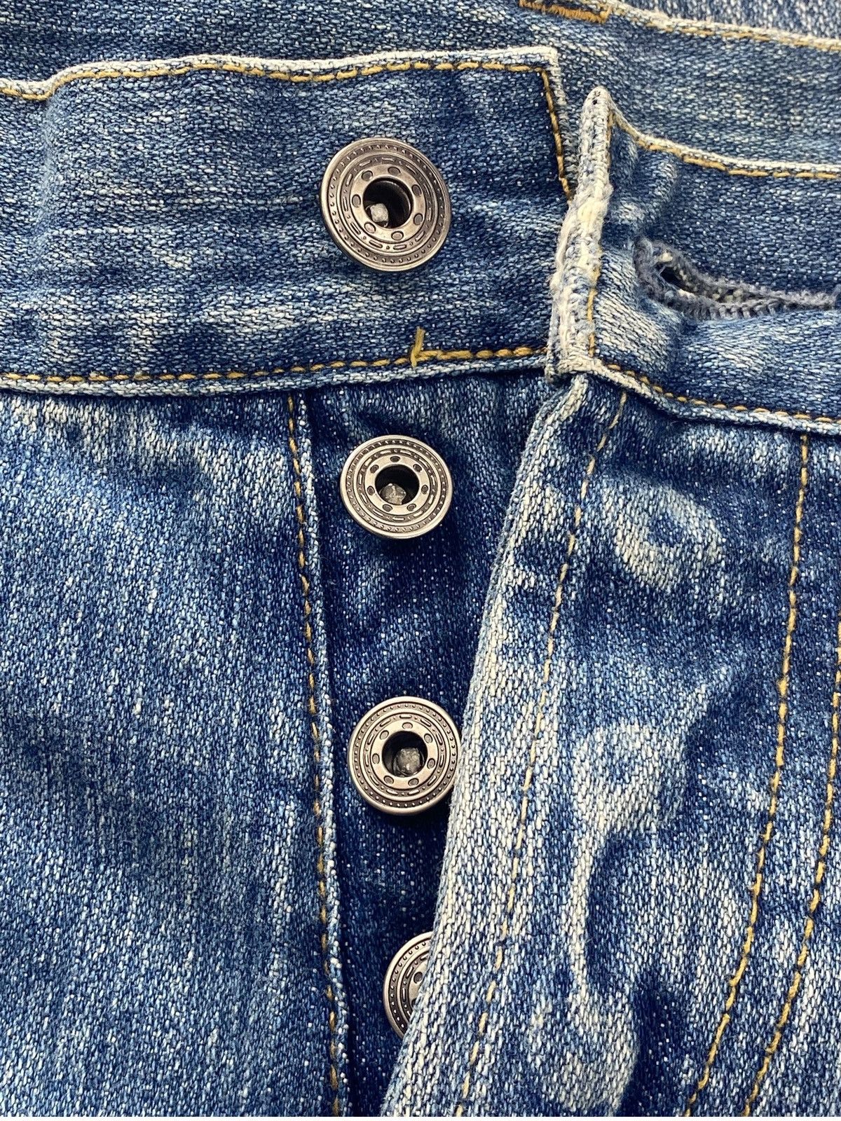 Japanese Brand Japanese Brand Blue Wash Style Straight Leg Jeans Size US 32 / EU 48 - 10 Thumbnail