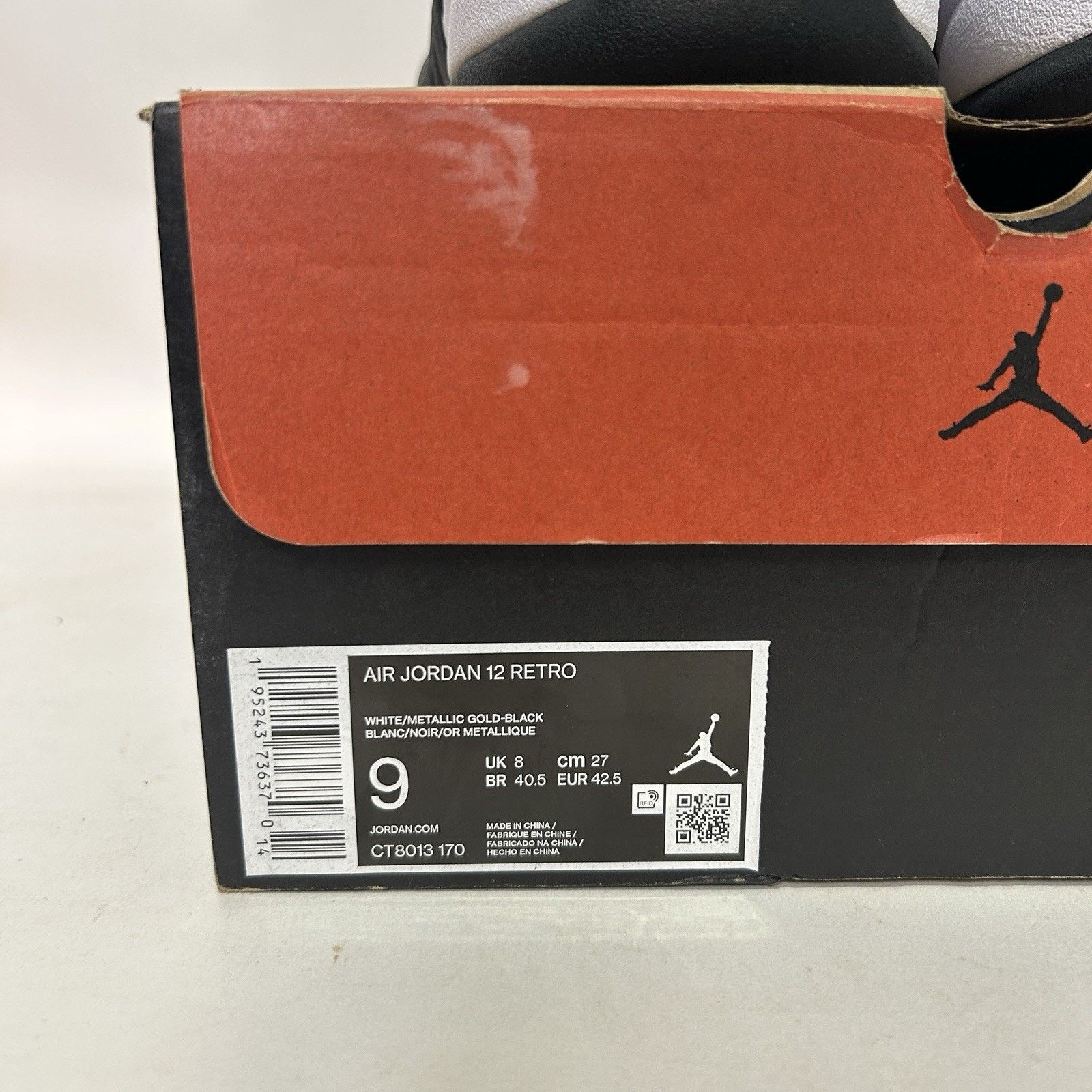 Nike Nike Air Jordan 12 Retro OH “Royalty Taxi/White Black” Size US 9 / EU 42 - 5 Thumbnail