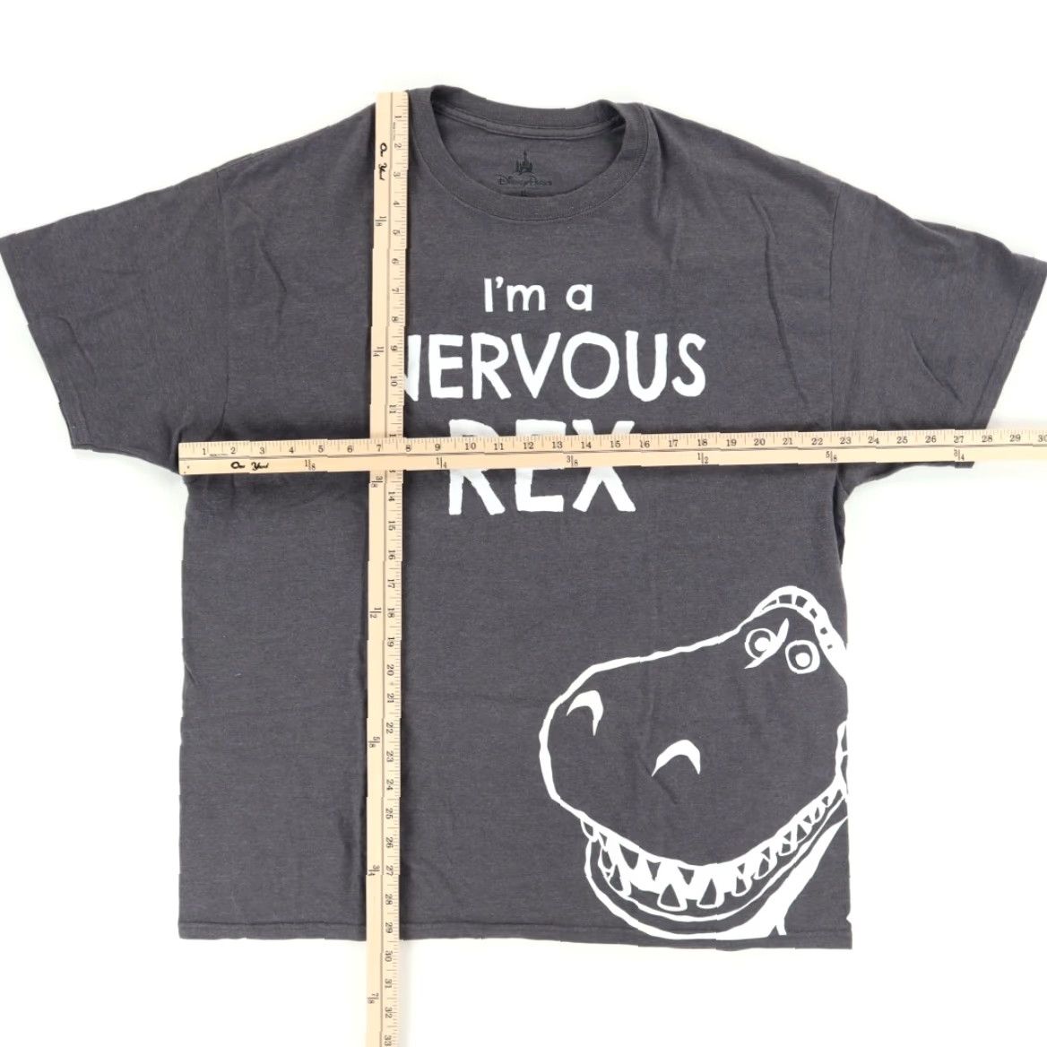 Disney Disney Toy Story Nervous Rex Solid T-Shirt Gray Men's XL Shirt Size US XL / EU 56 / 4 - 3 Thumbnail