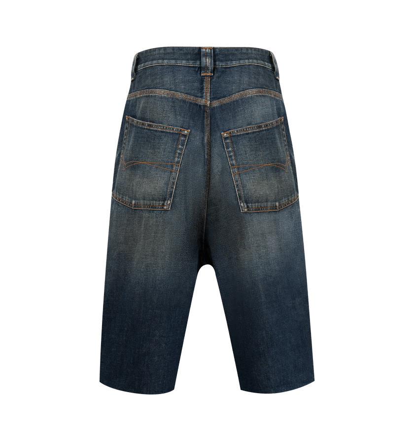Balenciaga o1h1sh11225 Denim Shorts in Dark Blue Size US 32 / EU 48 - 2 Thumbnail