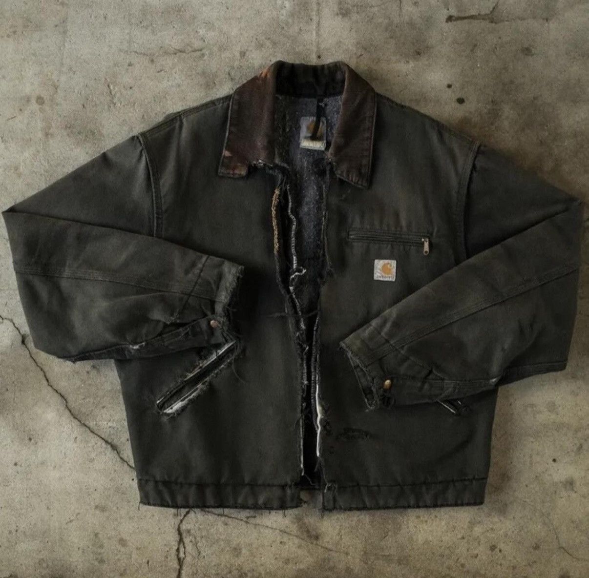 Carhartt 1990 Thrashed and Stained Carhartt Detroit Jacket Size US L / EU 52-54 / 3 - 1 Preview