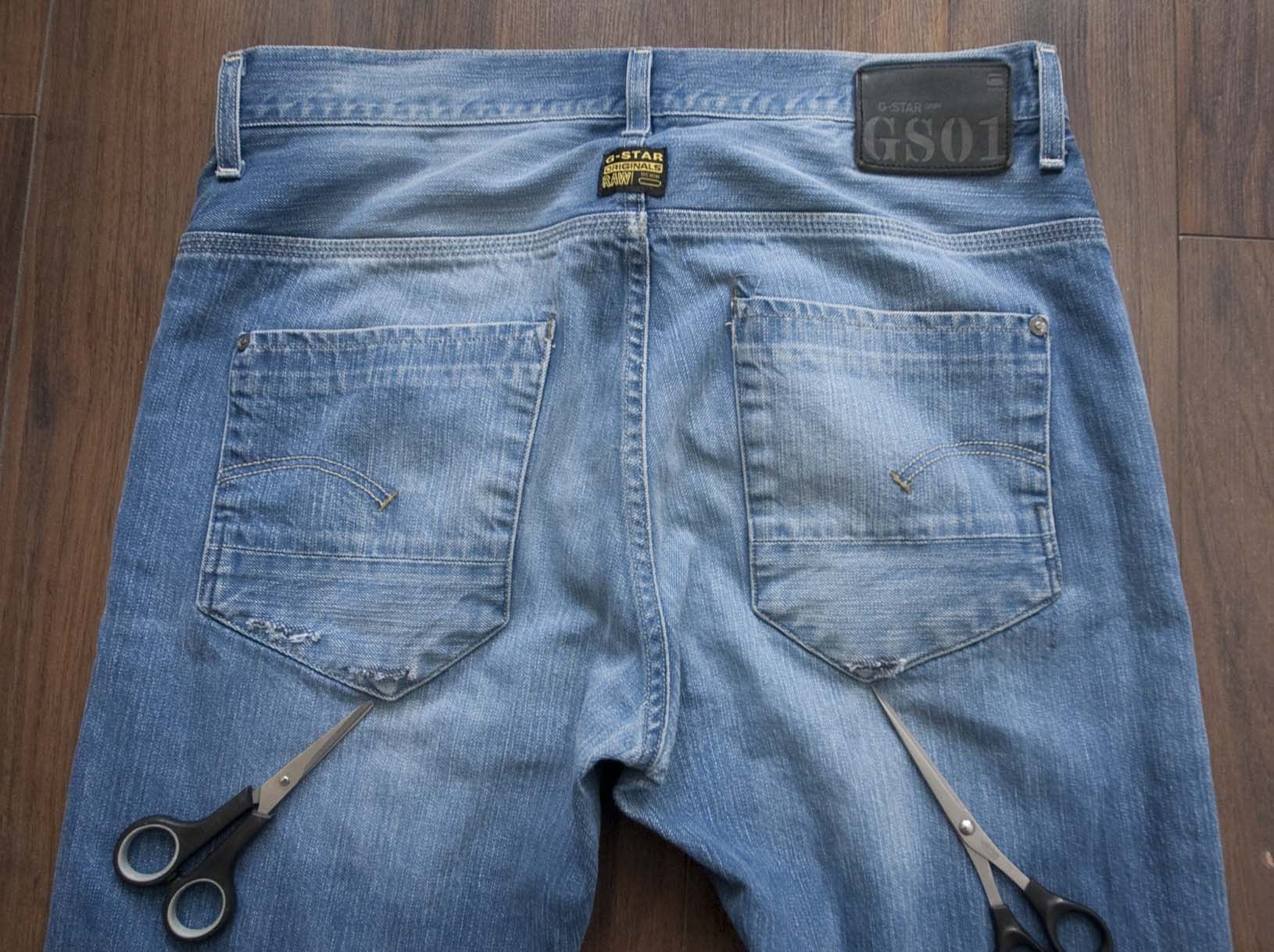 G-Star G Star Jeans Size 33x32.5 Distressed Blue New Radar Slim Size US 33 - 6 Thumbnail