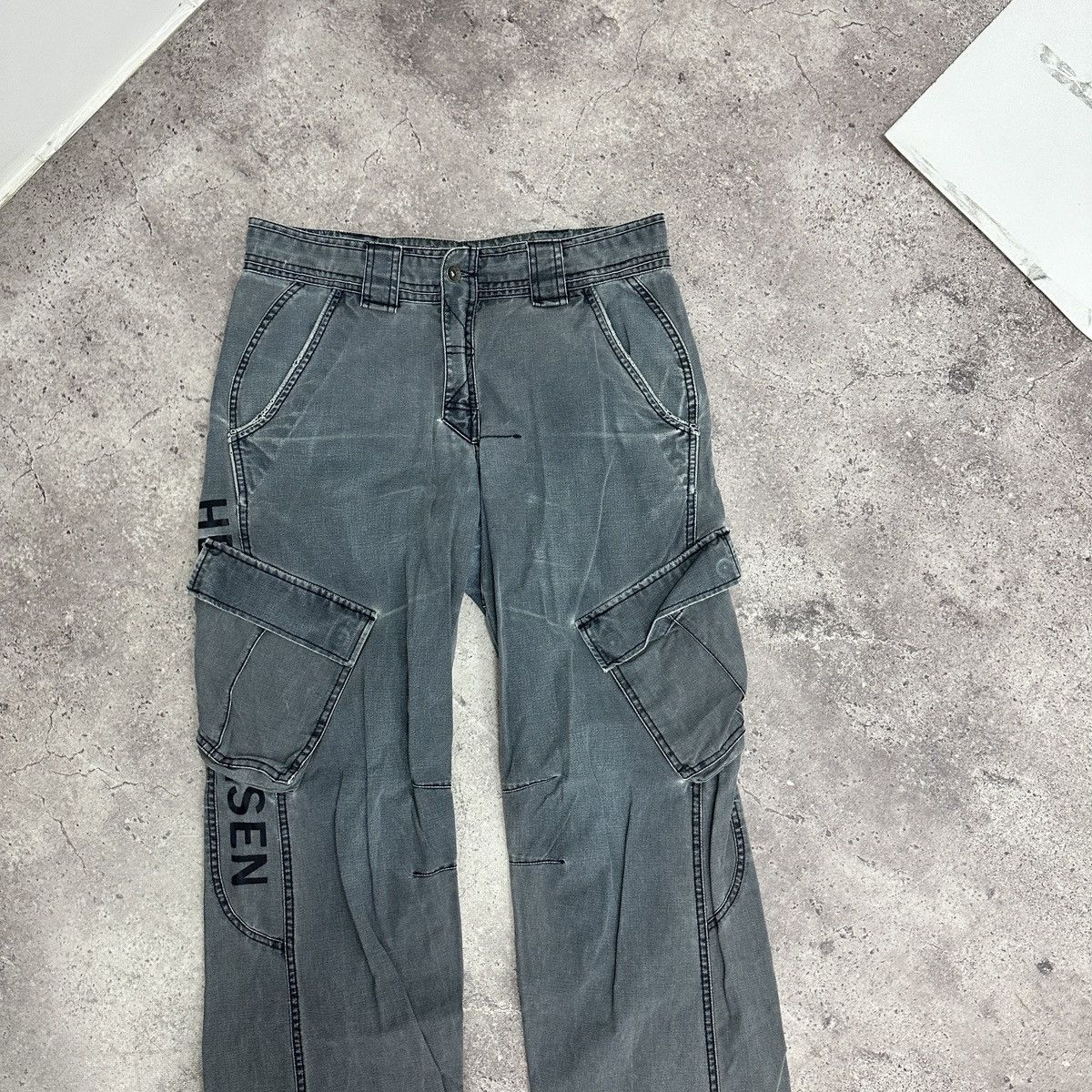 Helly Hansen Vintage 90s Helly Hansen Cargo washed distressed jeans y2k Size US 33 - 3 Thumbnail
