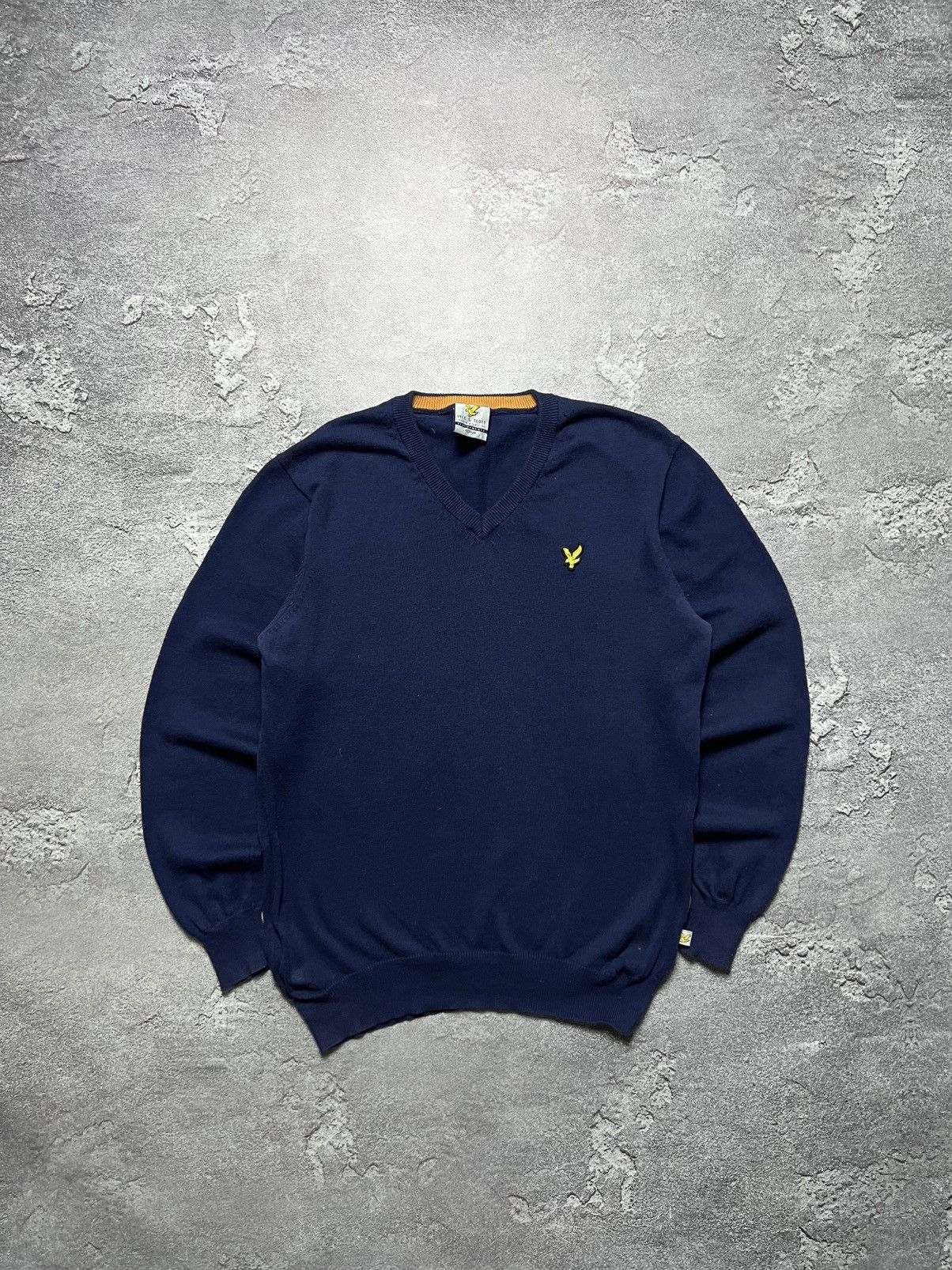 Lyle & Scott Vintage Lyle & Scott Sweater Long Sleeve Big Logo Lampas M Size US M / EU 48-50 / 2 - 1 Thumbnail