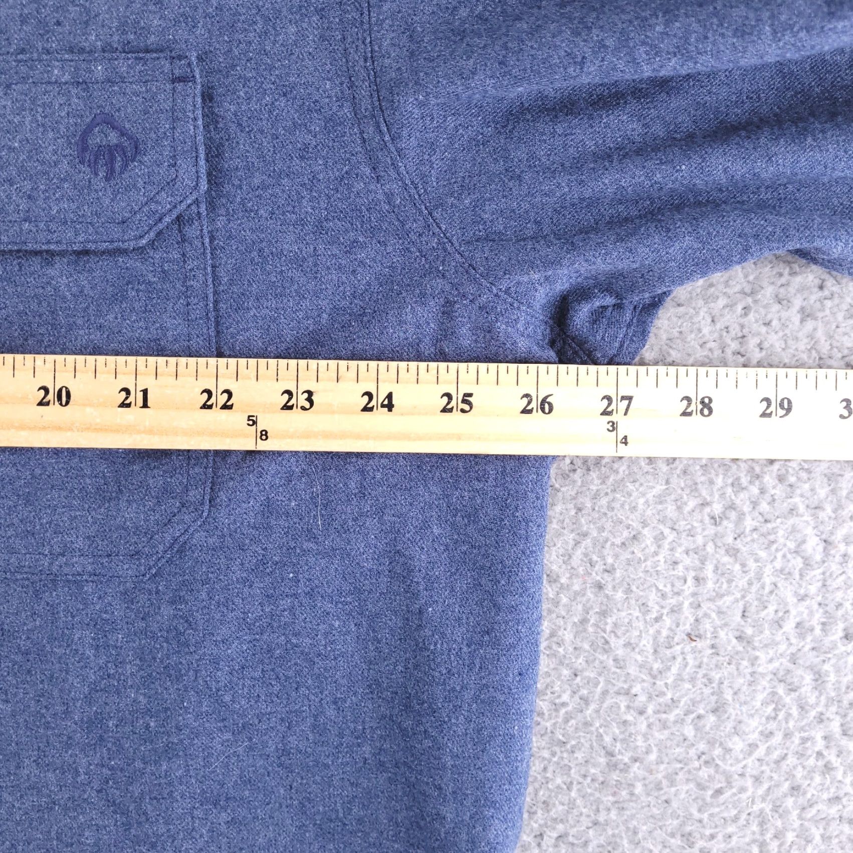Vintage Wolverine Shirt Mens 2XL Blue Flannel Long Sleeve Button Cotton Size US XXL / EU 58 / 5 - 6 Thumbnail