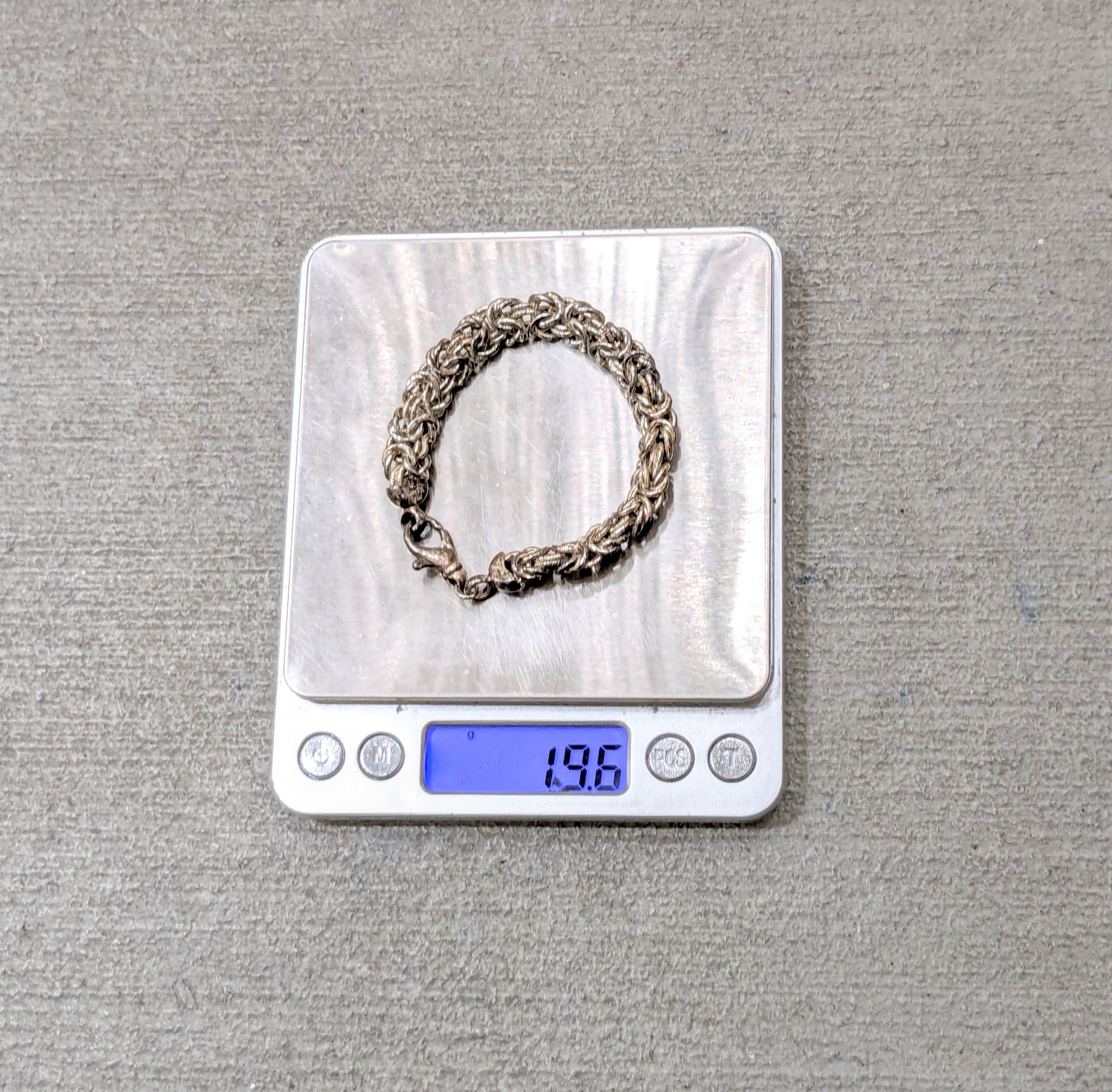 Other Vintage Sterling Silver Bracelet Byzantine 7" Link 90s Italy Size ONE SIZE - 12 Thumbnail