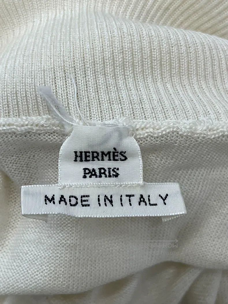 Hermes Hermes White High Neck Knit Sweater Size XS / US 0-2 / IT 36-38 - 4 Thumbnail