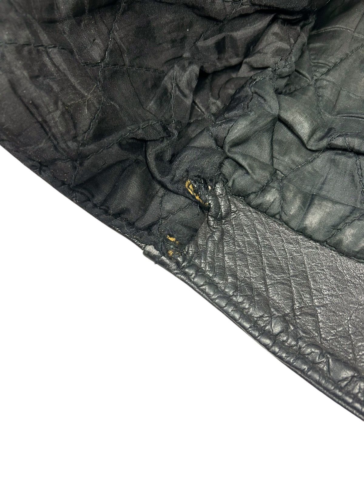 Levi's × Vintage Vintage Black Biker leather jacket with fringe Size US L / EU 52-54 / 3 - 7 Thumbnail