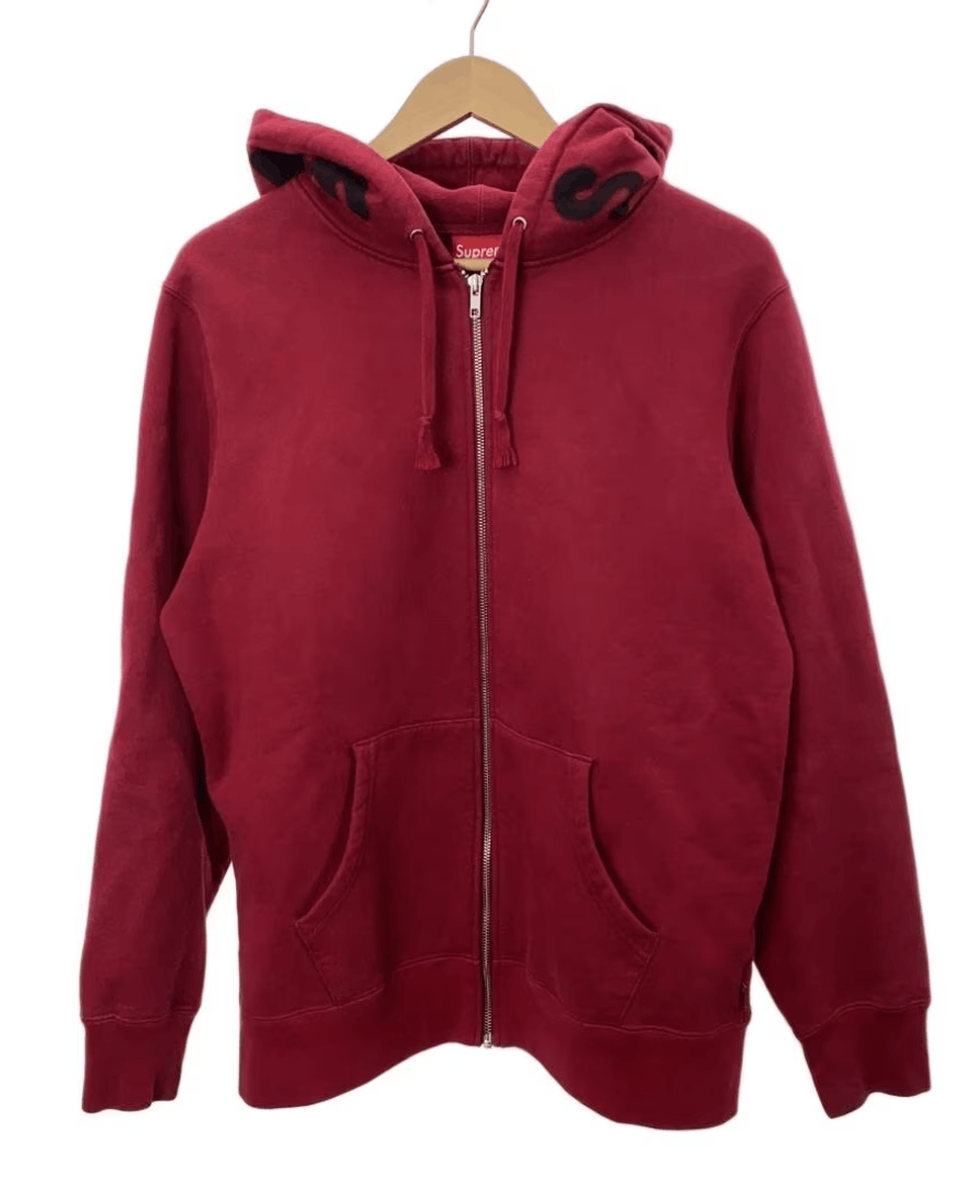 Supreme Supreme Bone Zip Up Hoodie Red Black Size US M / EU 48-50 / 2 - 2 Thumbnail