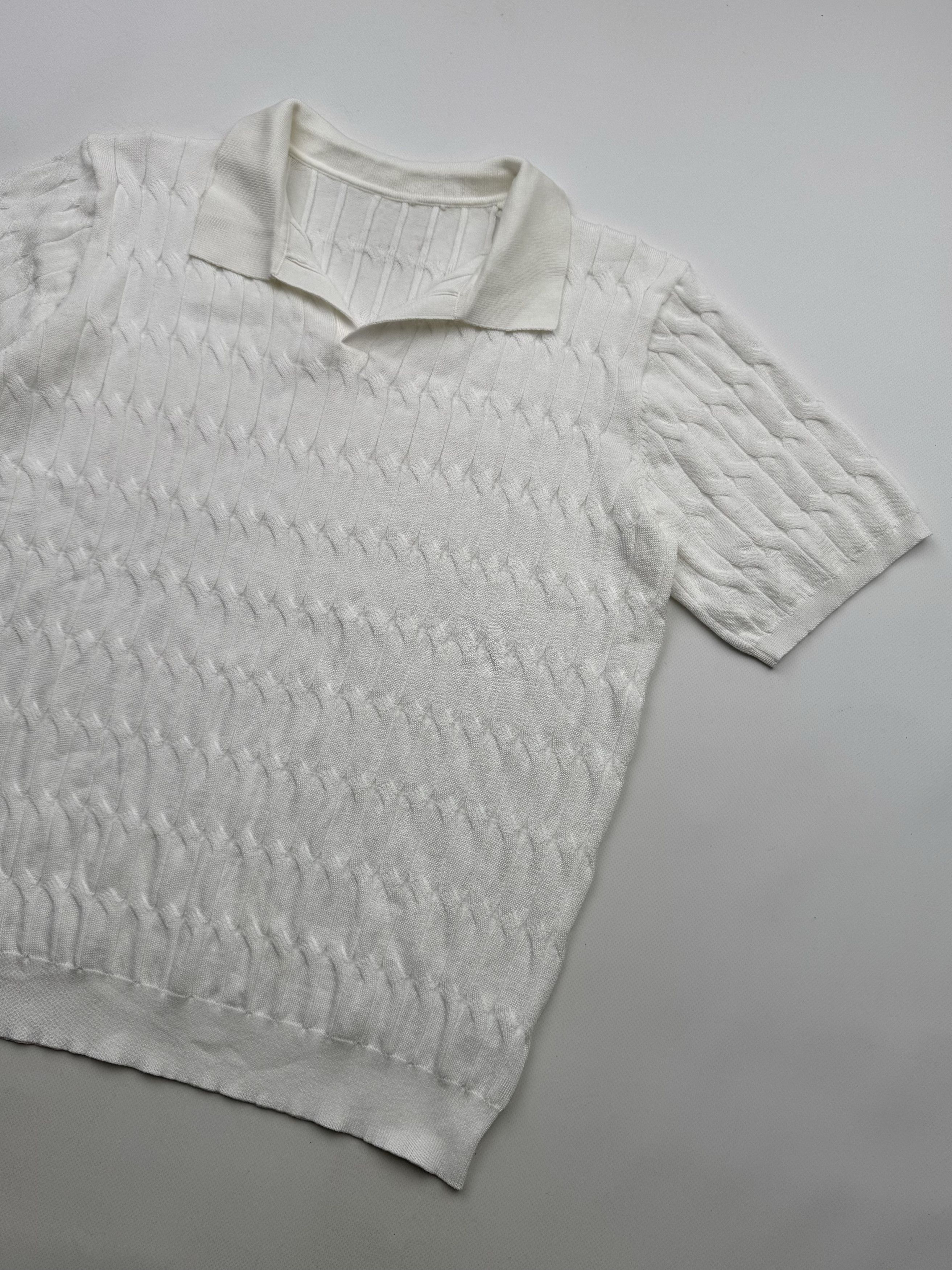 Vintage 90's Knitted Retro Polo Tee B168(V259)E2 Size US XL / EU 56 / 4 - 3 Thumbnail