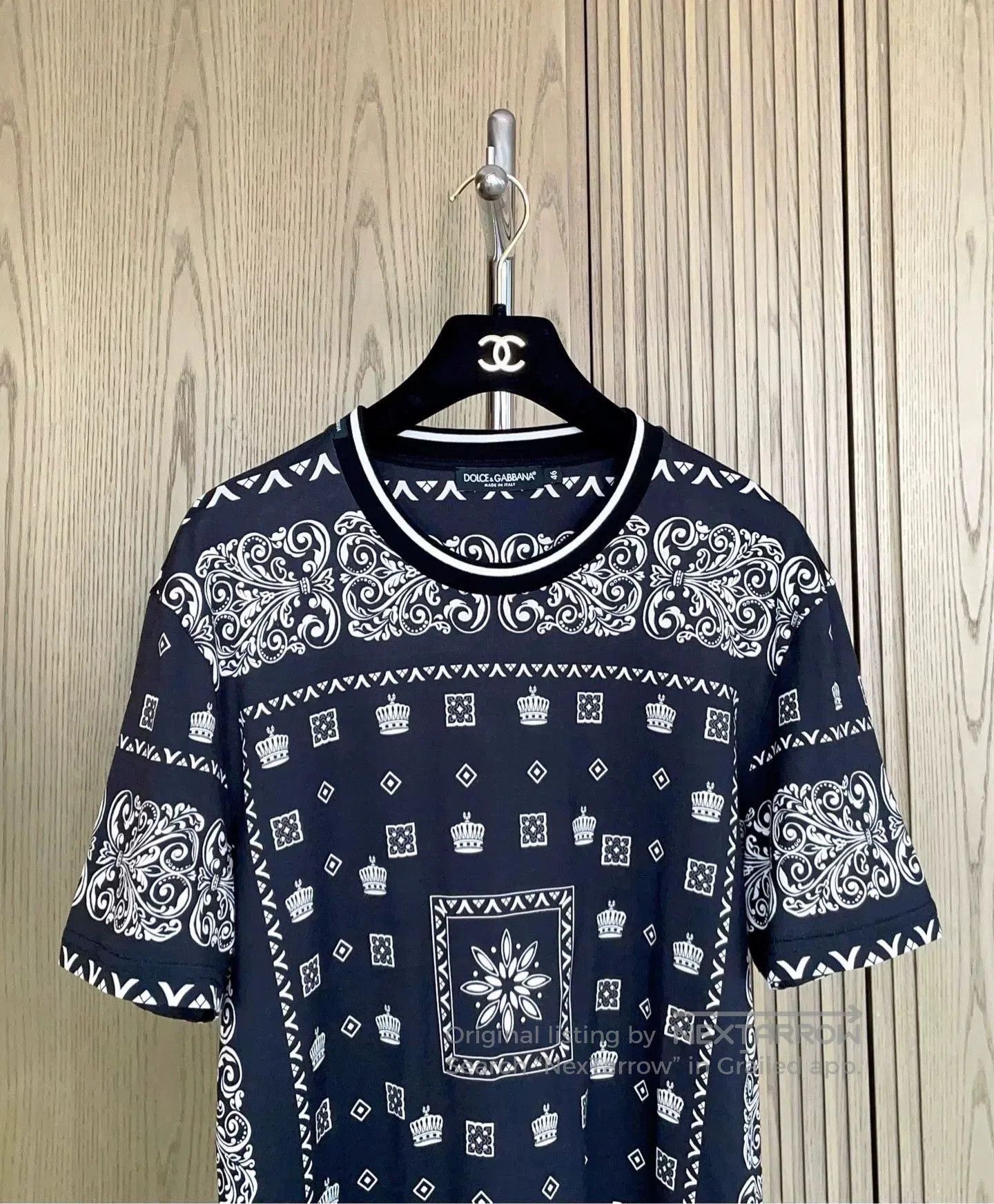 Dolce & Gabbana Dolce & Gabbana Black Crown Print T. Size US S / EU 44-46 / 1 - 3 Thumbnail