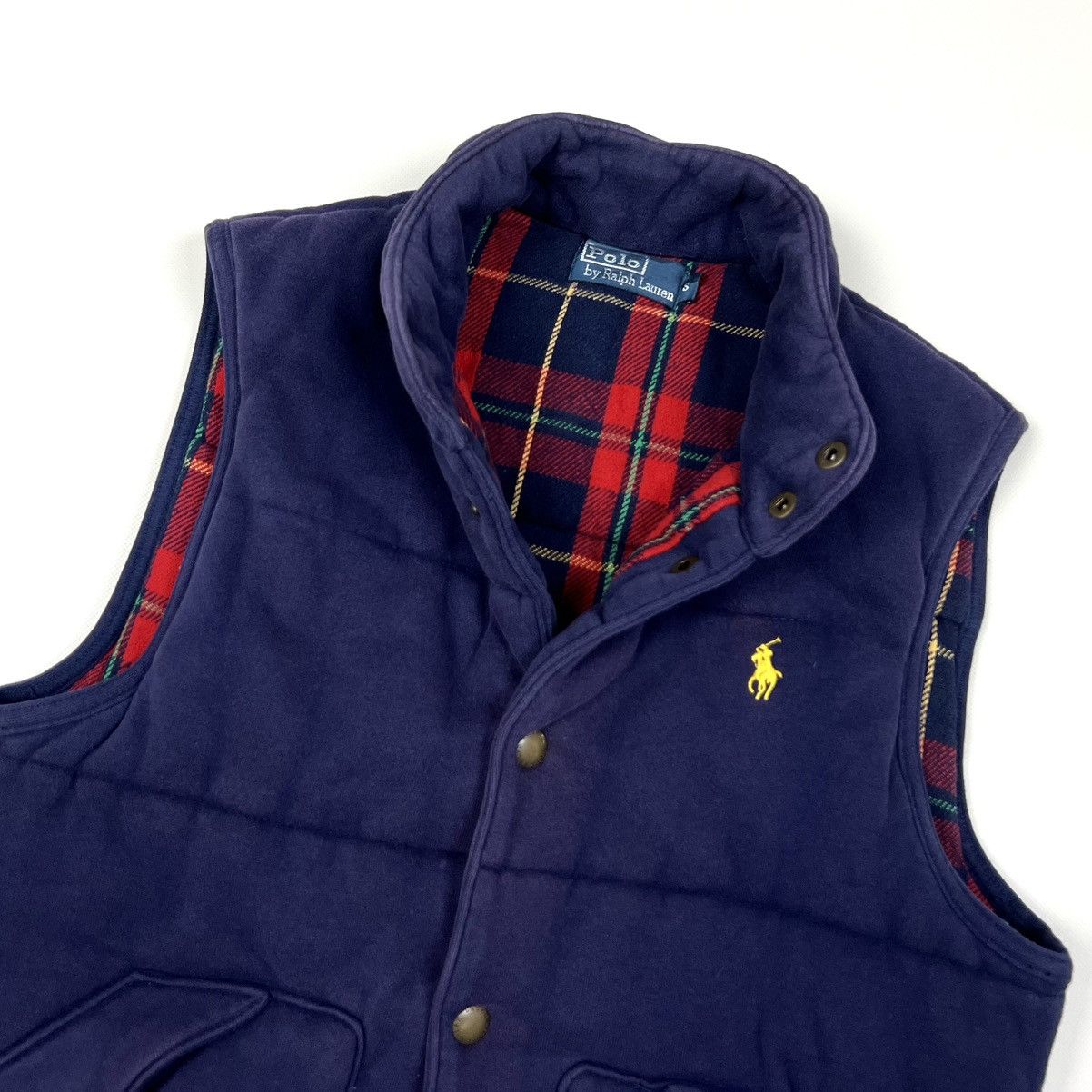 Polo Ralph Lauren × Ralph Lauren × Vintage Vintage Polo Ralph Lauren Blue Cotton Y2k Faded Vest Size S Size US S / EU 44-46 / 1 - 6 Thumbnail