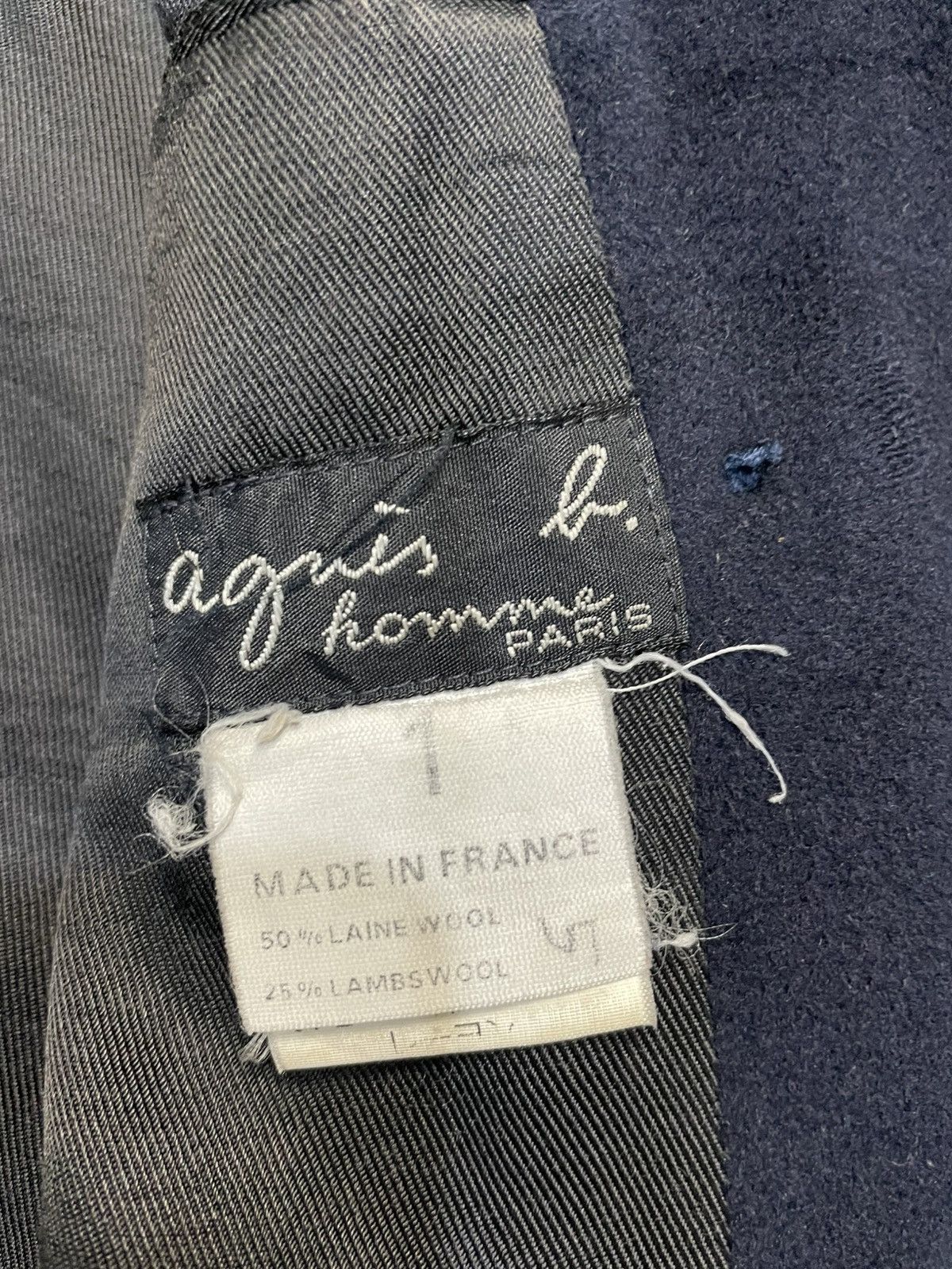 agnes b. Agnes B. Homme Double Breasted Wool/Cashmere Long Coat Size US L / EU 52-54 / 3 - 7 Thumbnail