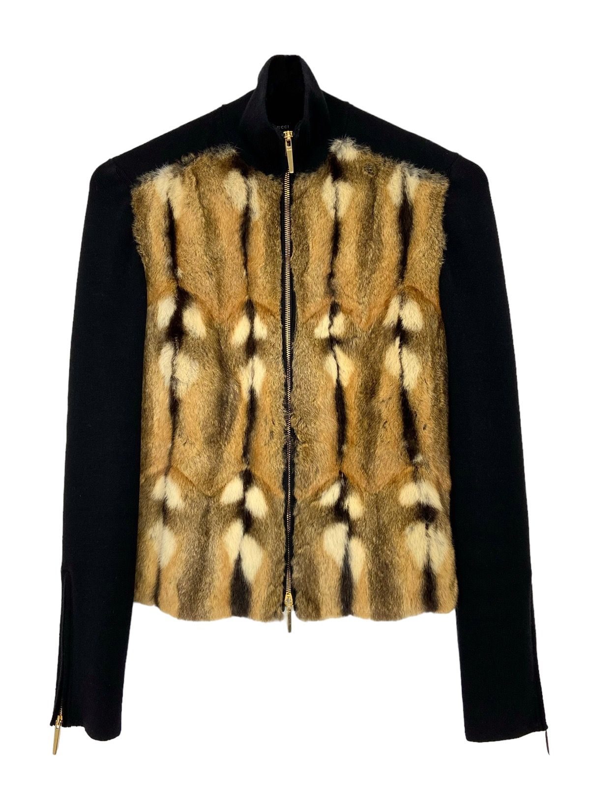 Pre-owned Gucci X Tom Ford A/w 2000 Hamster-fur Cardigan (aw00 In Black/brown