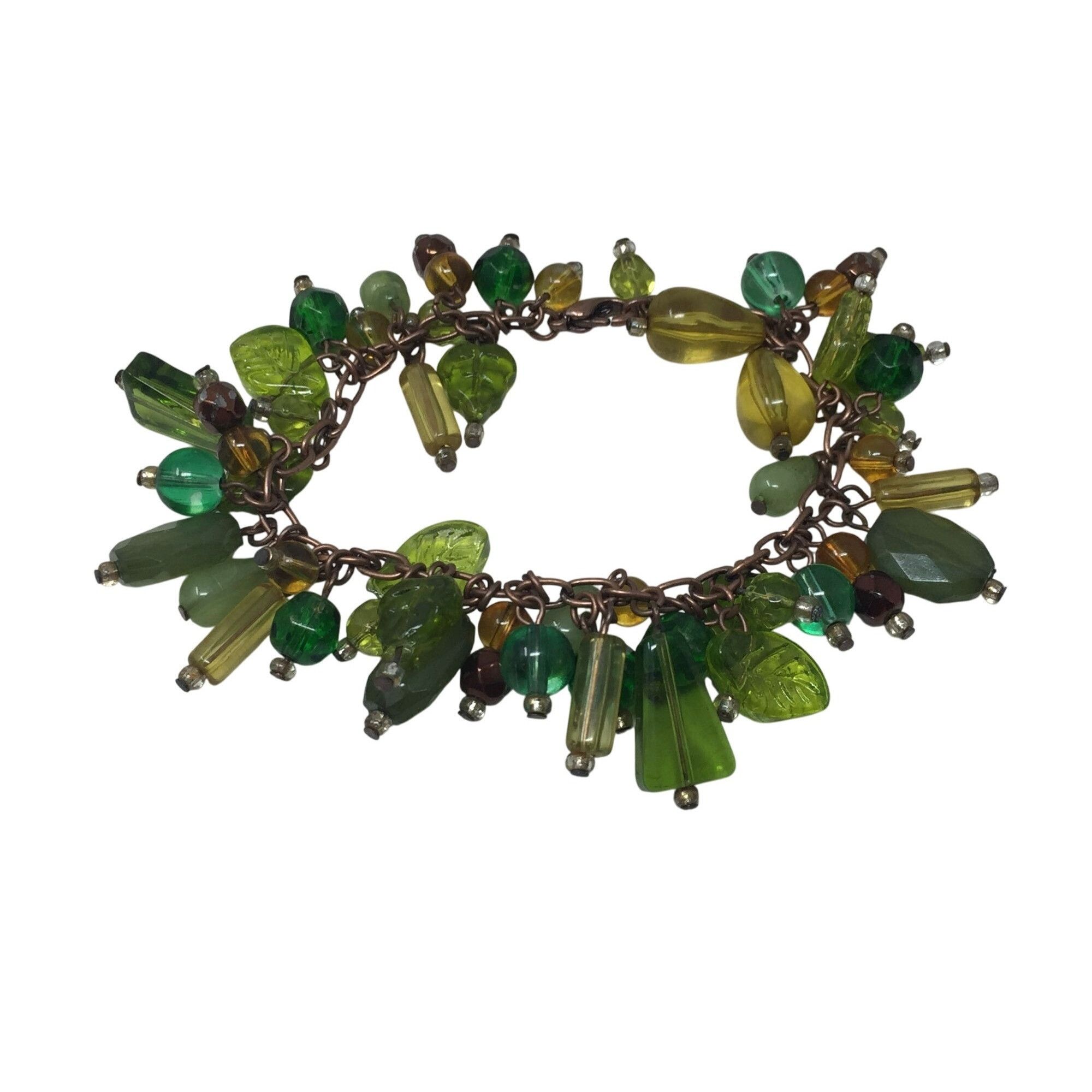 Other Women's Green Dangly Chunky Charm Bracelet Size ONE SIZE - 2 Thumbnail