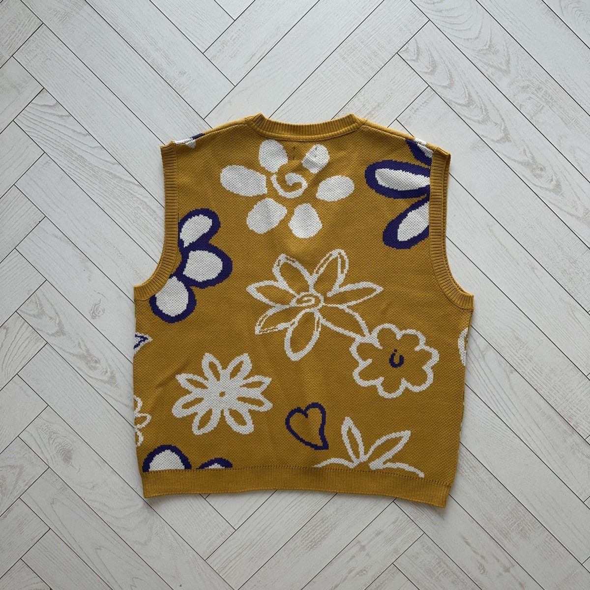Asos Asos retro knit Floral print vest y2k flowers vintage style Size US M / EU 48-50 / 2 - 2 Thumbnail