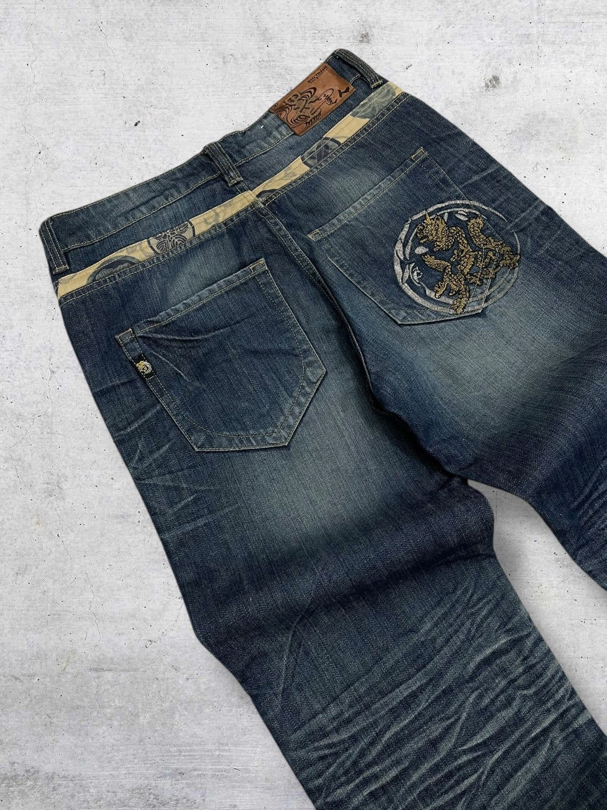 Tornado Mart VINTAGE OSAKA TRAIN TRADITIONAL CLASSIC RAW DISTRESSED DENIM Size US 30 / EU 46 - 15 Thumbnail
