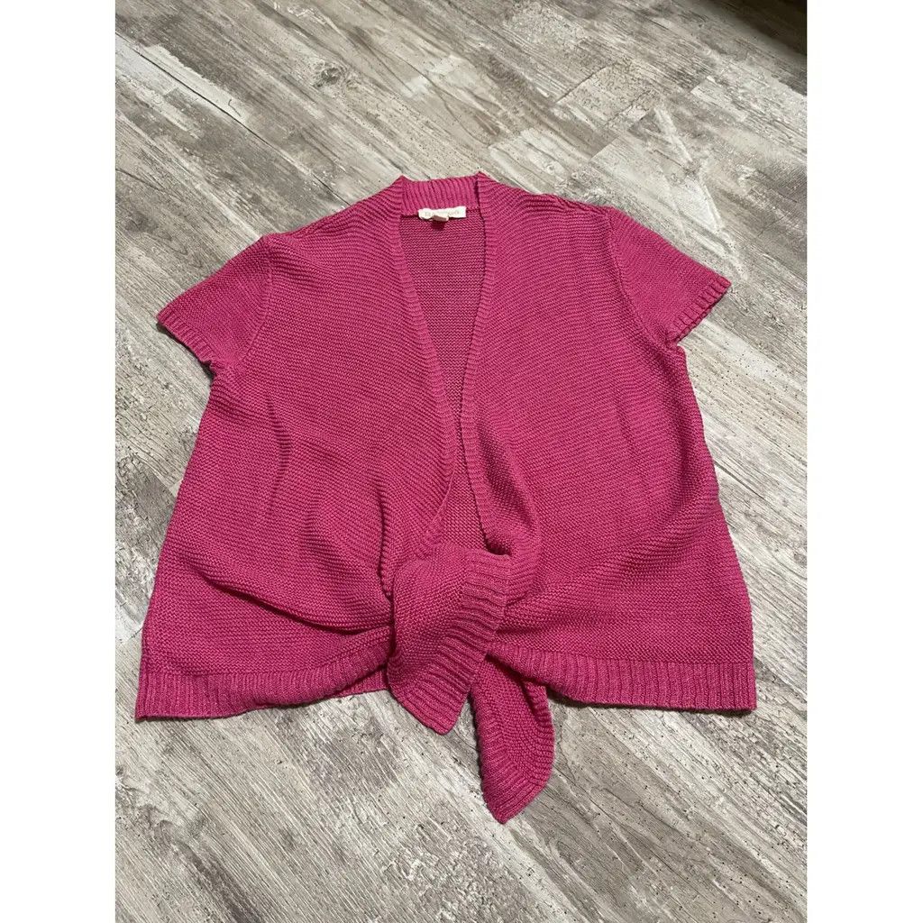 Eileen Fisher Eileen Fisher Pink Linen Wrap Top (XS) Size XS / US 0-2 / IT 36-38 - 1 Thumbnail