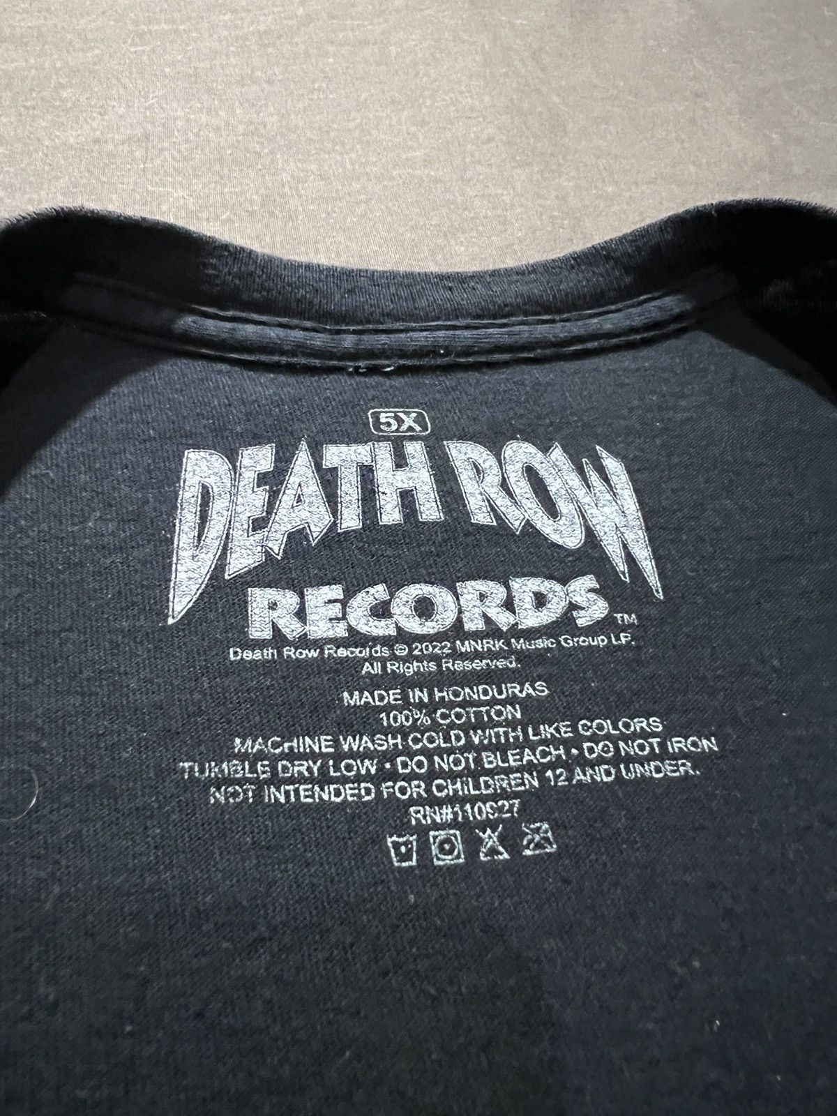 Snoop Dogg Death Row Records Tee 5XL Oversized Hiphop Rap Size US XXL / EU 58 / 5 - 6 Thumbnail