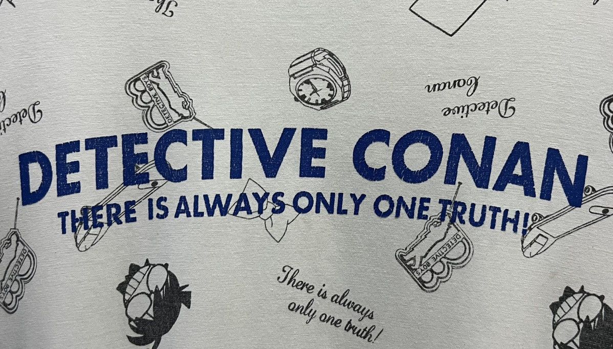 Anime VINTAGE DETECTIVE CONAN THERE IS ALWAYS ONLY ONE TRUTH SHIRT Size US XXL / EU 58 / 5 - 3 Thumbnail