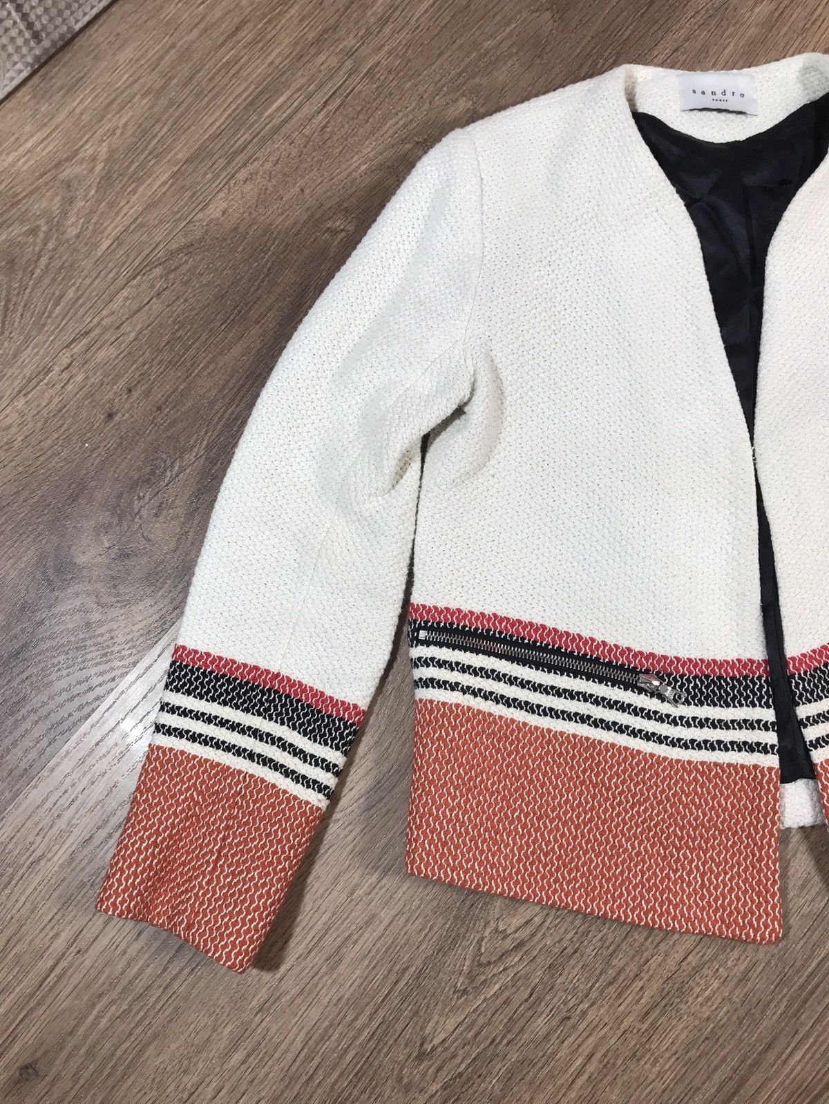 Sandro × Vintage Sandro Paris Jacket Size S / US 4 / IT 40 - 2 Thumbnail