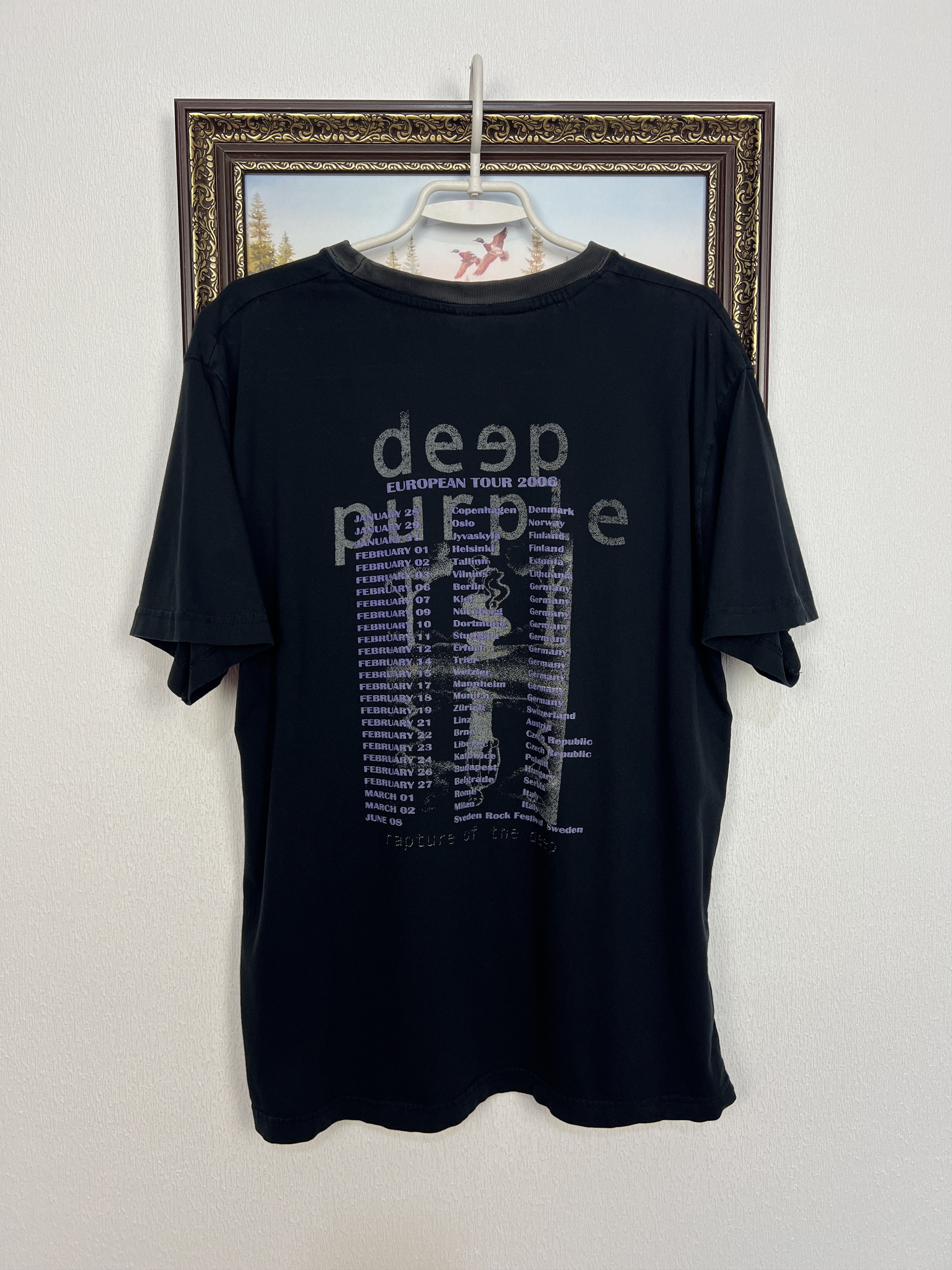 Vintage Deep Purple Shirt Rapture of the Deep Over Print Tour Tee Size US L / EU 52-54 / 3 - 6 Thumbnail