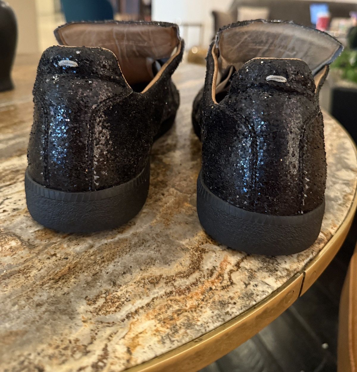 Maison Margiela Maison Martin Margiela Replica Glitter low top sz 44 /US10.5 Size US 10.5 / EU 43-44 - 6 Thumbnail