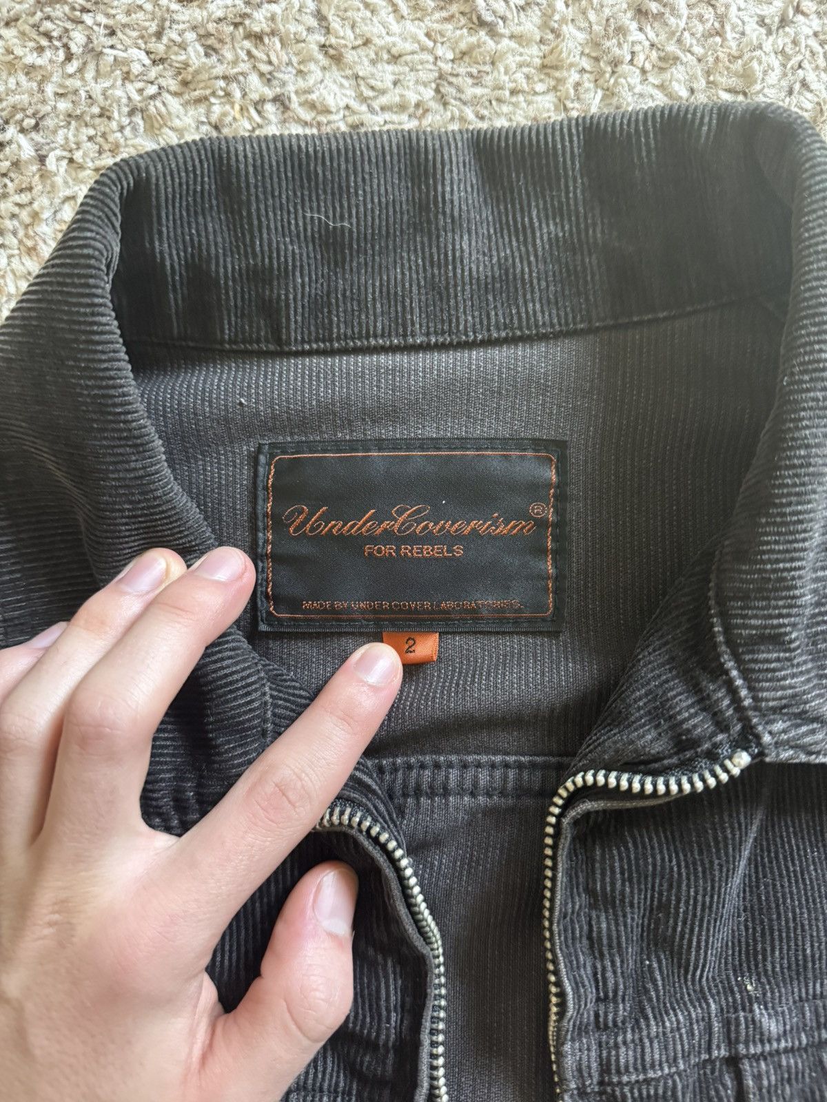 Undercover GURU GURU Undercover Bug Black Corduroy Jacket Size US S / EU 44-46 / 1 - 8 Thumbnail