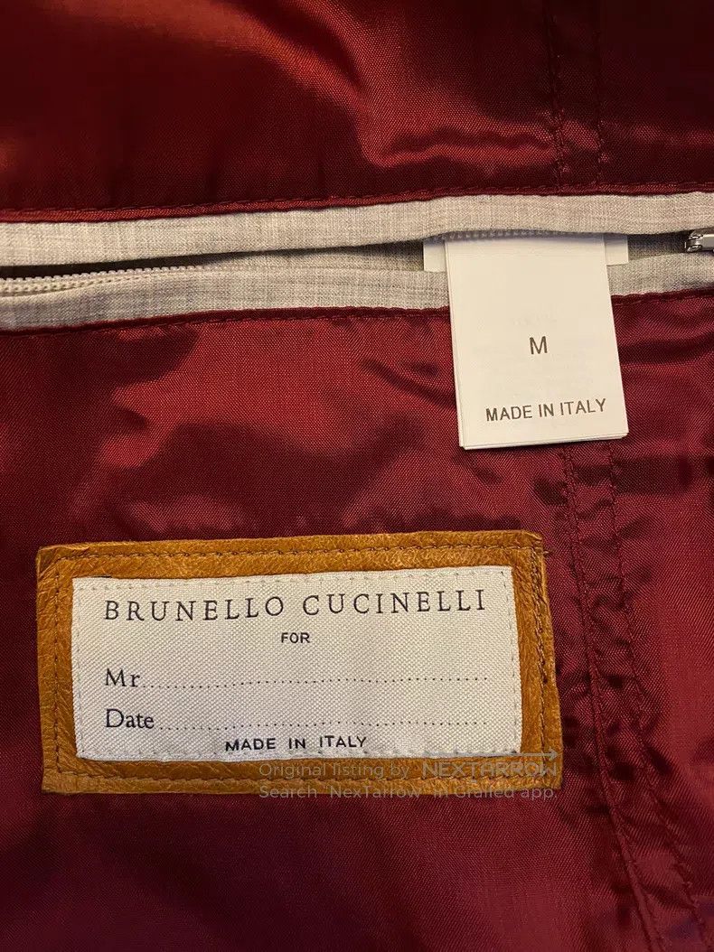 Brunello Cucinelli Brunello Cucinelli Leather jacket, genuine leather Size US M / EU 48-50 / 2 - 8 Thumbnail