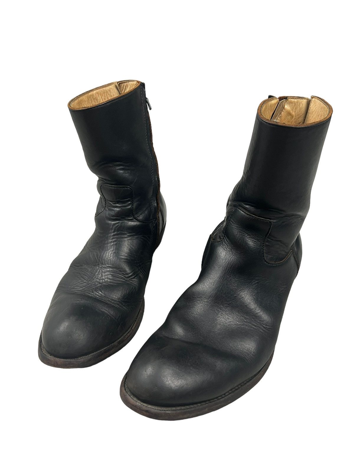 The Viridi-anne The Veridi-anne Side Zipper Leather Boots Size US 11 / EU 44 - 16 Thumbnail