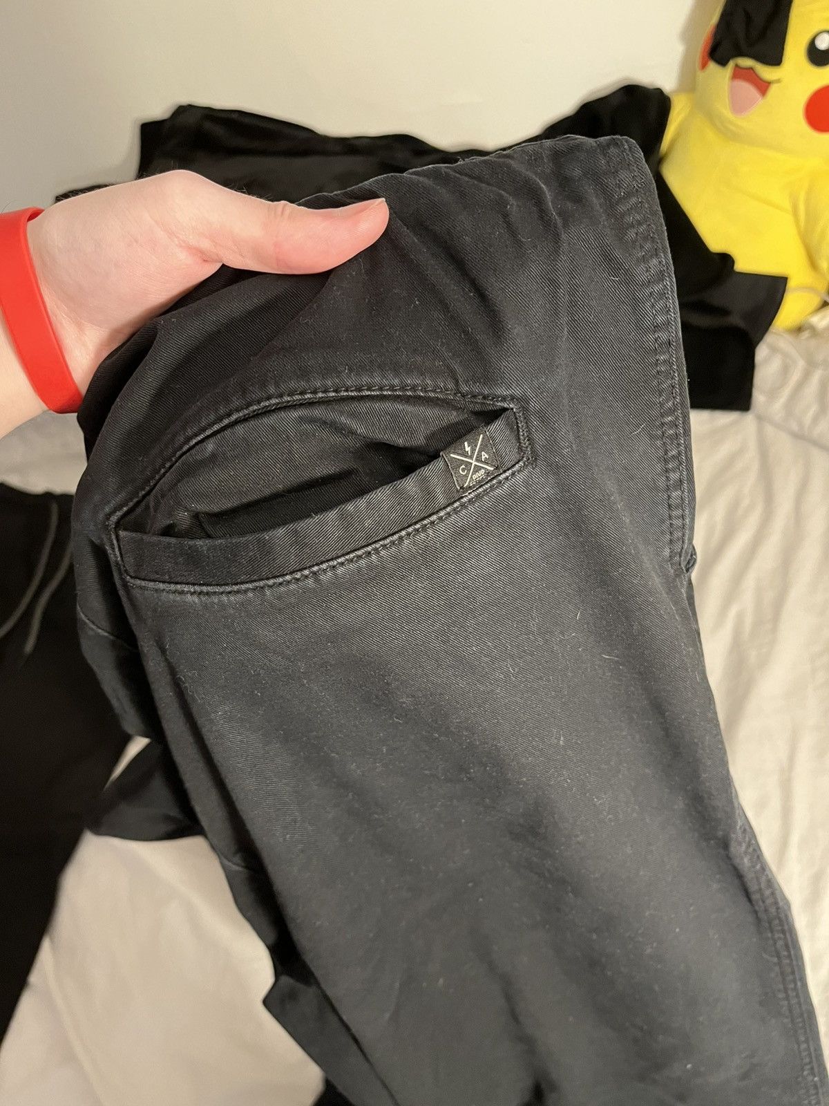 Other Black zipper joggers Size US 28 / EU 44 - 6 Thumbnail
