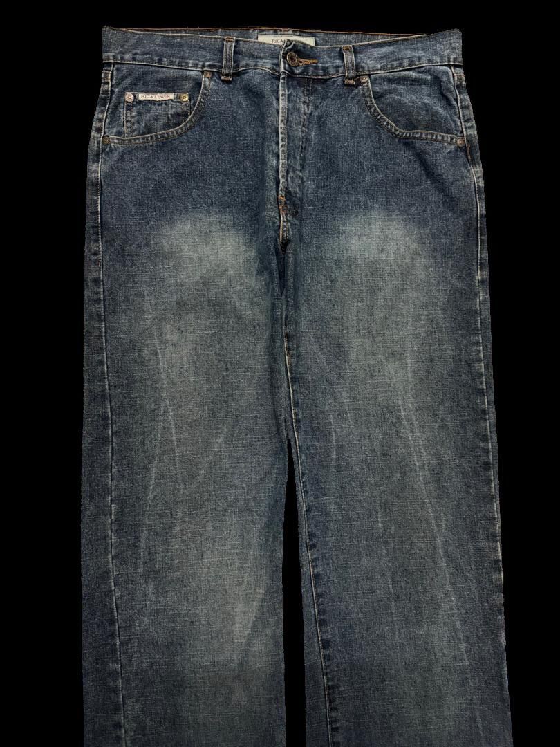 BAGGY 90s Rica Lewis Designer Sick Mudwash Distres Dark Jean