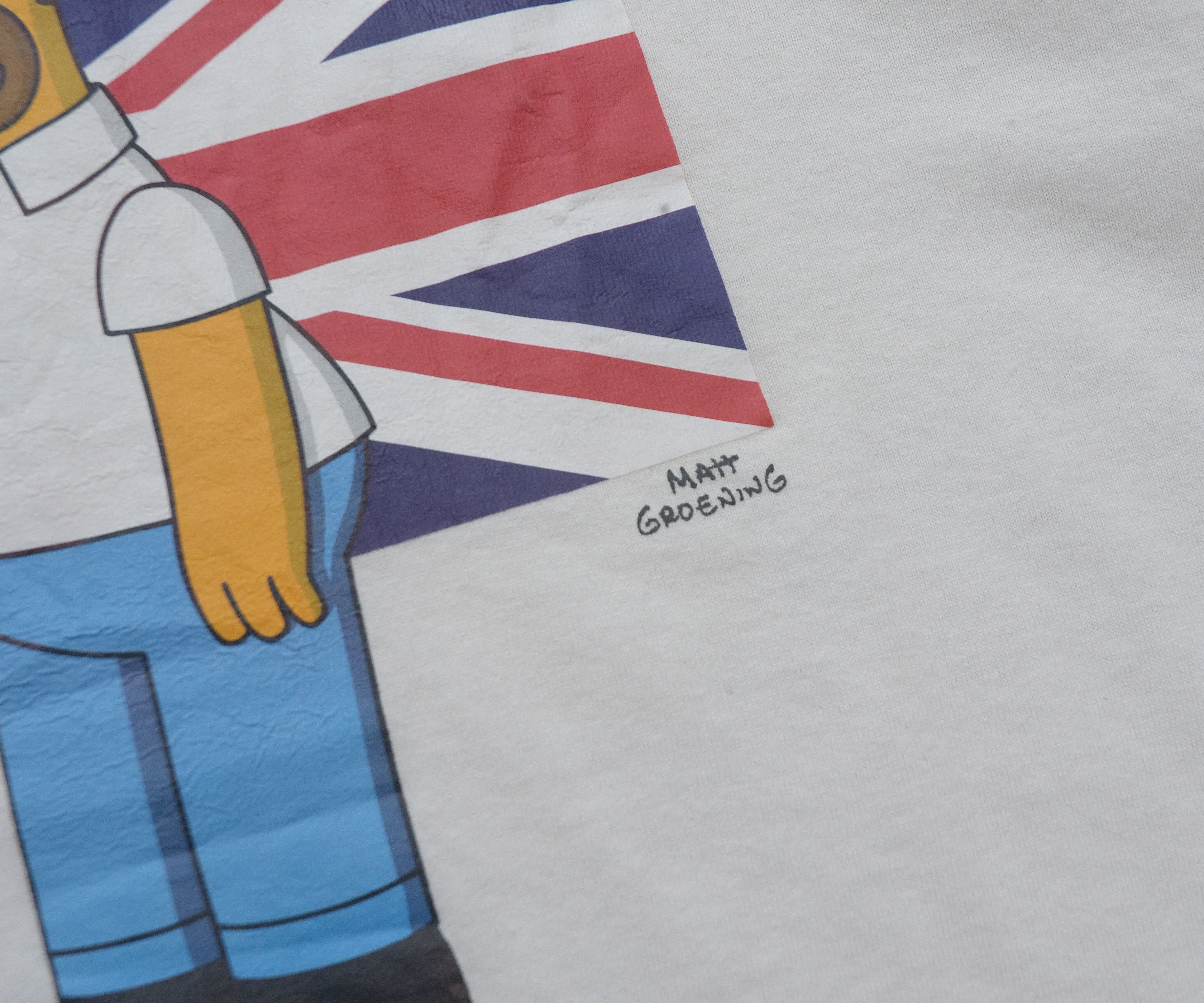 The Simpsons Vintage Simpsons Homer Tee English Size XL Y2K Crazy Funny Size US XL / EU 56 / 4 - 7 Thumbnail