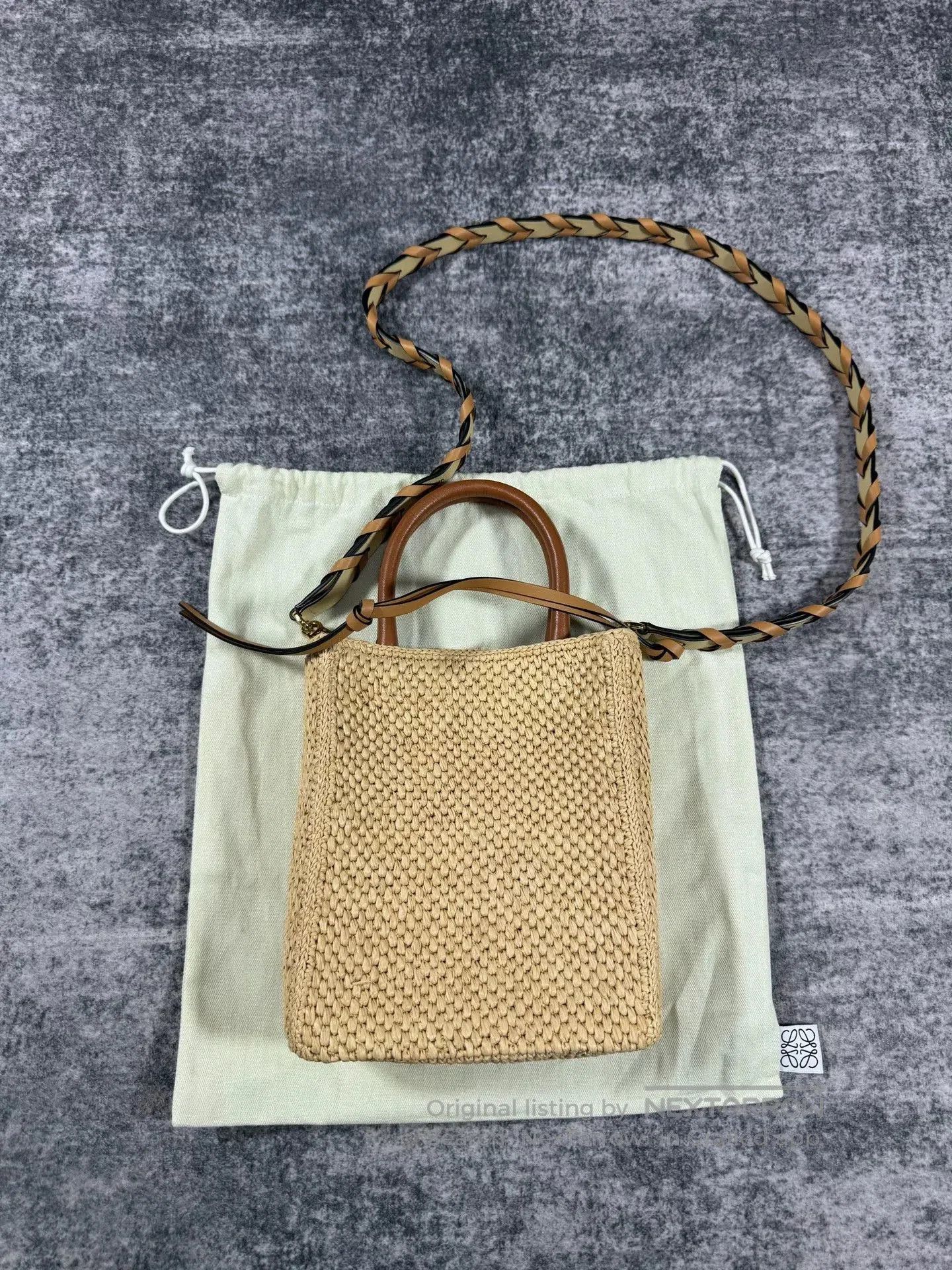 Loewe Loewe Straw Tote Bag Small Size. Size ONE SIZE - 4 Thumbnail