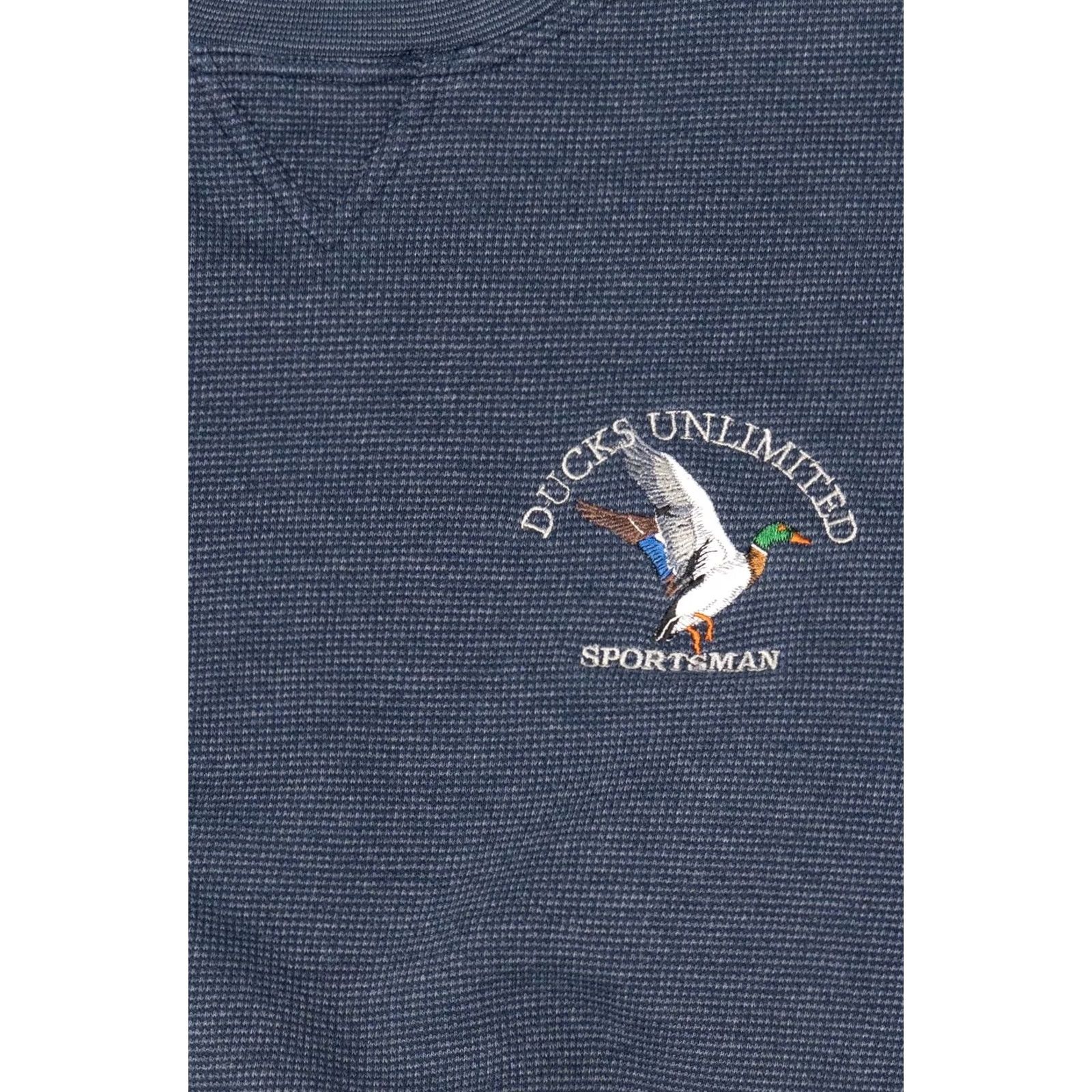 Vintage Ducks Unlimited Marathon Apparel Sweatshirt Navy Blue Long Sleeve Medium Vintage Size US M / EU 48-50 / 2 - 2 Thumbnail