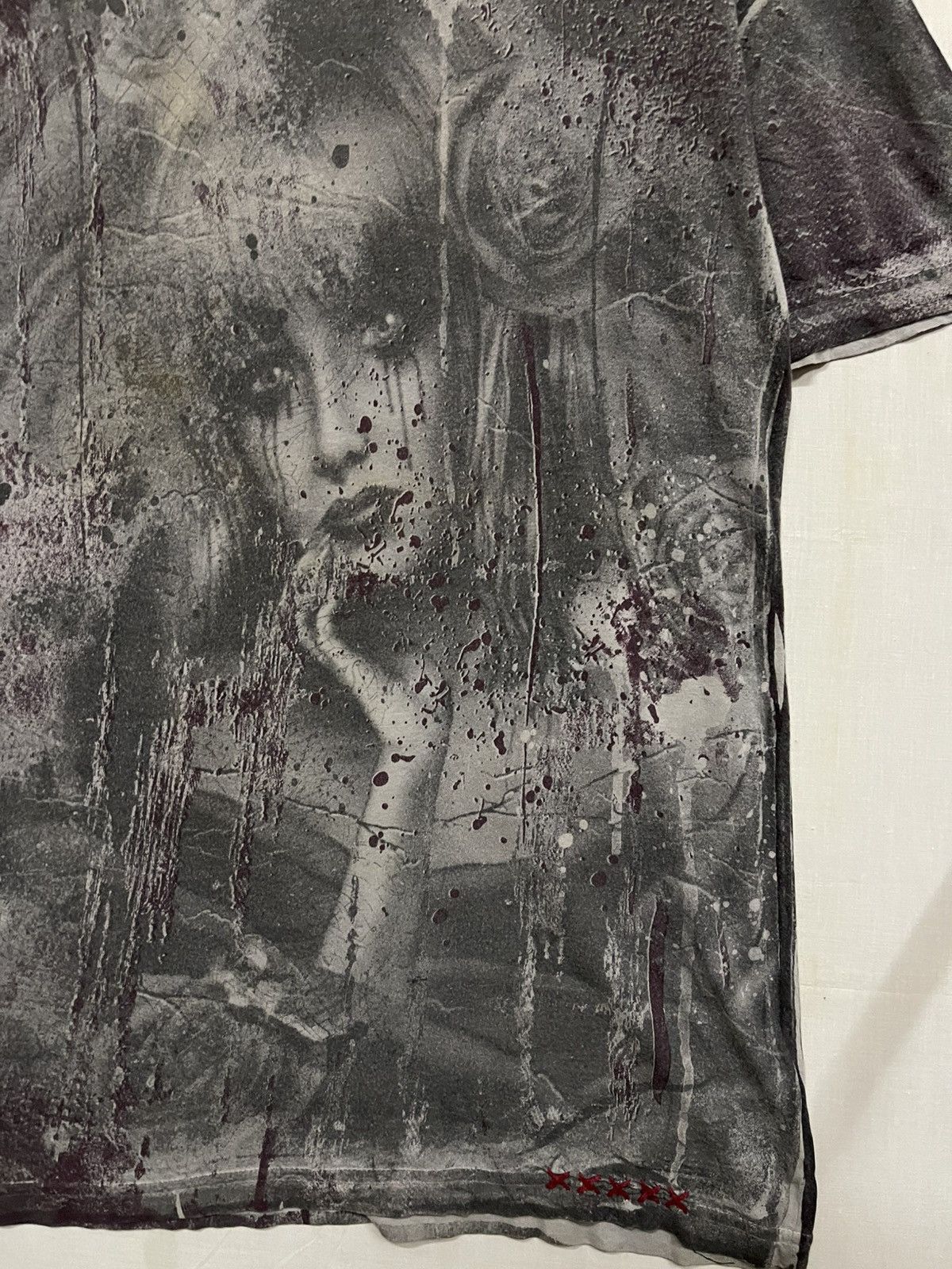 Affliction × Vintage Vintage Affliction Bamboo Crying Girl Design t shirt Size US S / EU 44-46 / 1 - 3 Thumbnail