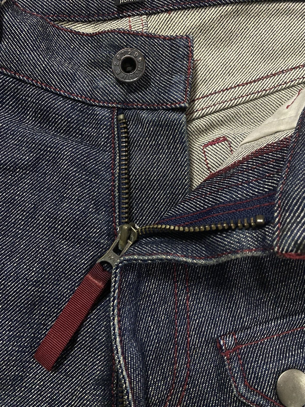291295=Homme 291295 Homme Multi Pocket Bikers Style Denim Jeans Size US 30 / EU 46 - 8 Thumbnail
