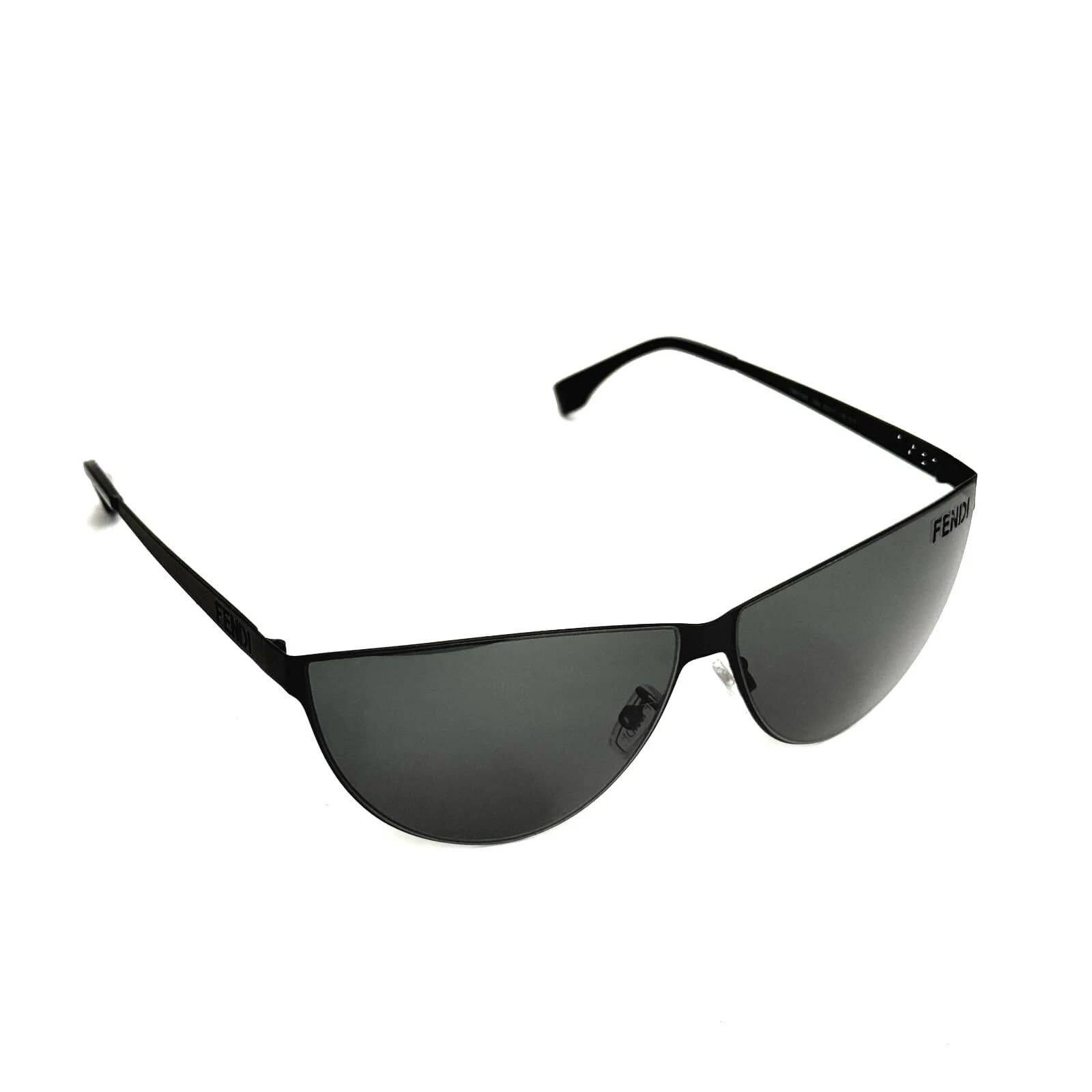 Fendi FENDI CUT OUT 40138 Matte Black Logo Wrap Mask FE40138U Size ONE SIZE - 10 Thumbnail