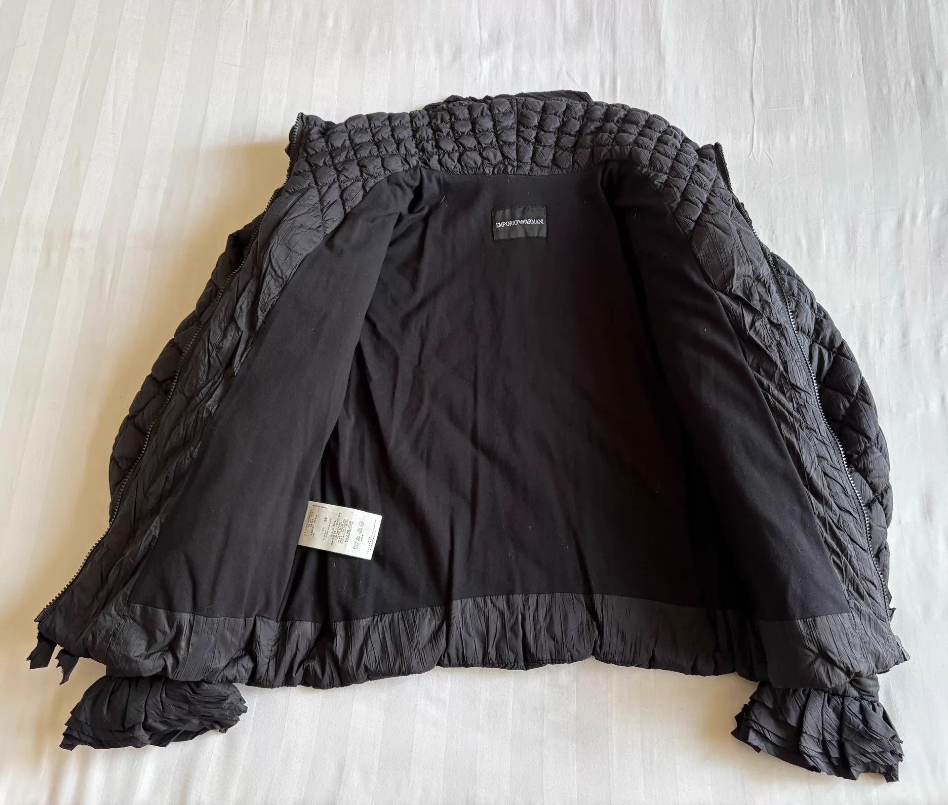 Emporio Armani Emporio Armani Vintage Flower Puffer Jacket Lace Trim Dual Size XS / US 0-2 / IT 36-38 - 7 Thumbnail