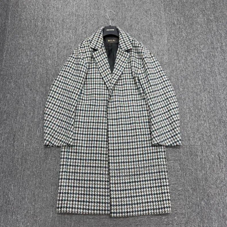 Loro Piana Loro Piana Houndstooth Long Coat. Size US M / EU 48-50 / 2 - 1 Thumbnail
