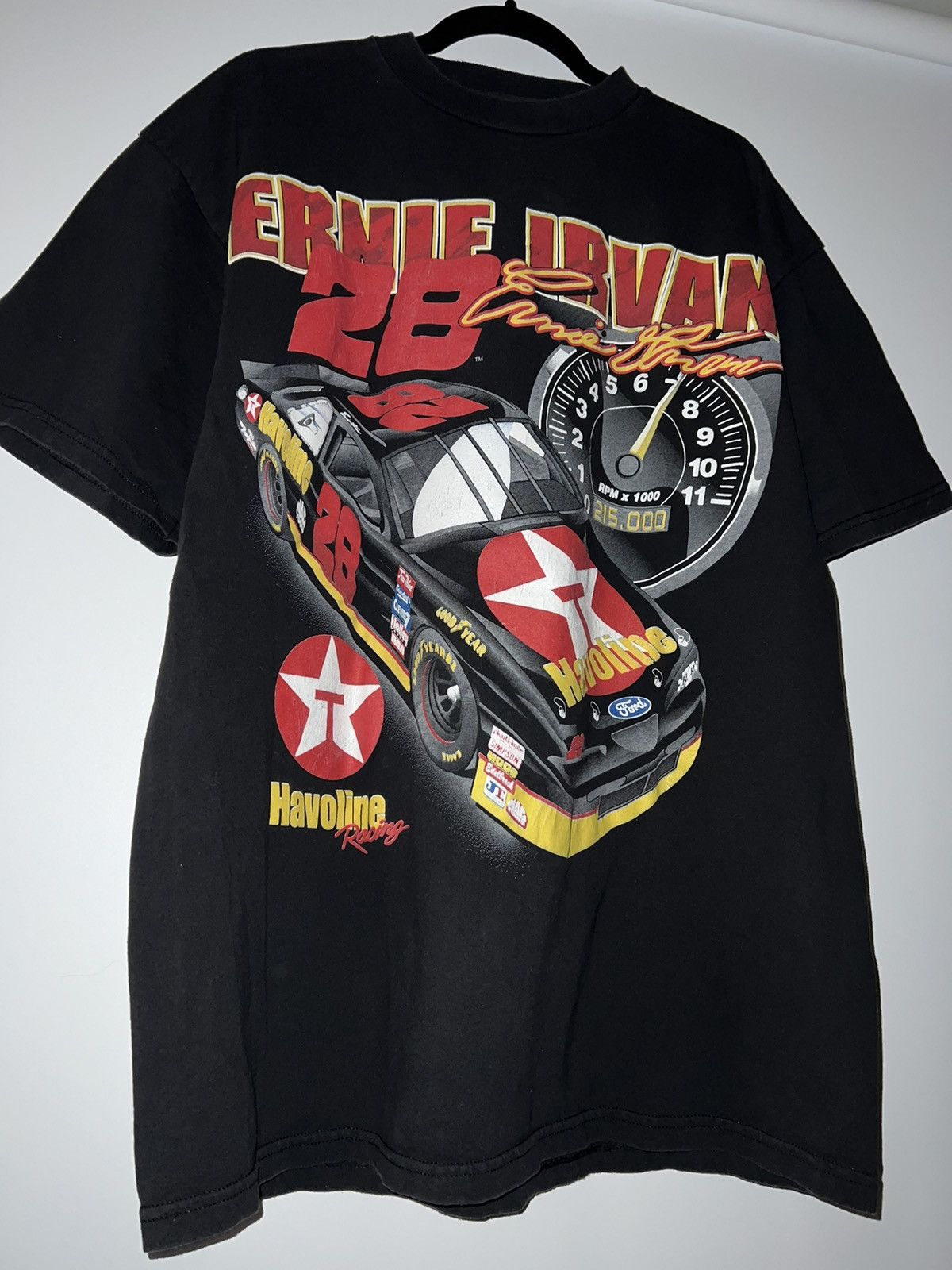 NASCAR × Vintage Vintage 90s NASCAR T-Shirt Ernie Irvan Size US XL / EU 56 / 4 - 3 Thumbnail