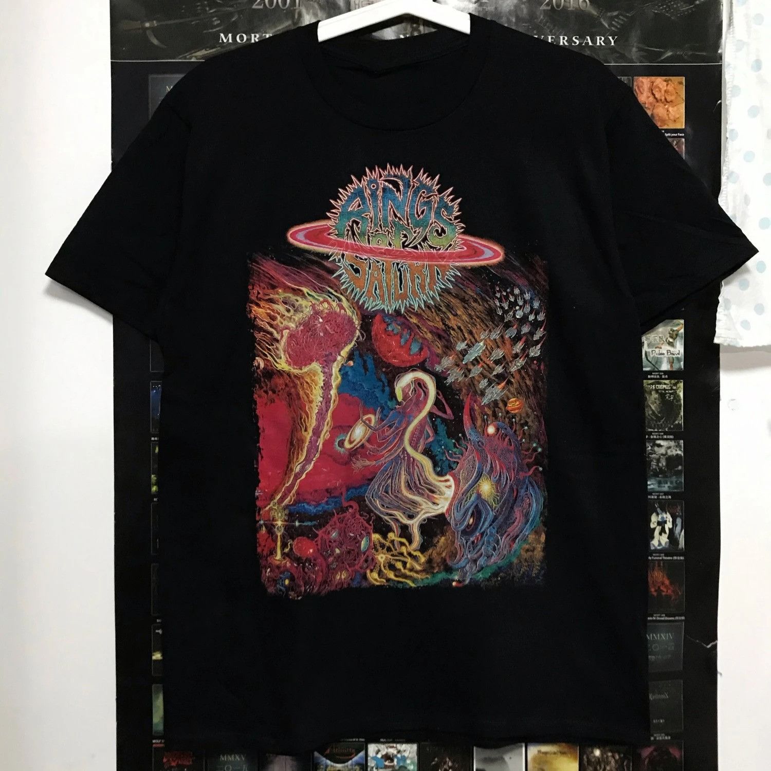Vintage Rings of Saturn Vintage Metal Tee Size US XL / EU 56 / 4 - 2 Thumbnail