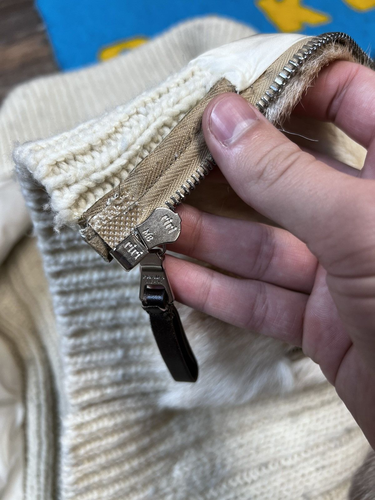 Prada Vintage 2006 Prada Full Zip Knit Goat Fur Sweater Jakcet Size S / US 4 / IT 40 - 14 Thumbnail